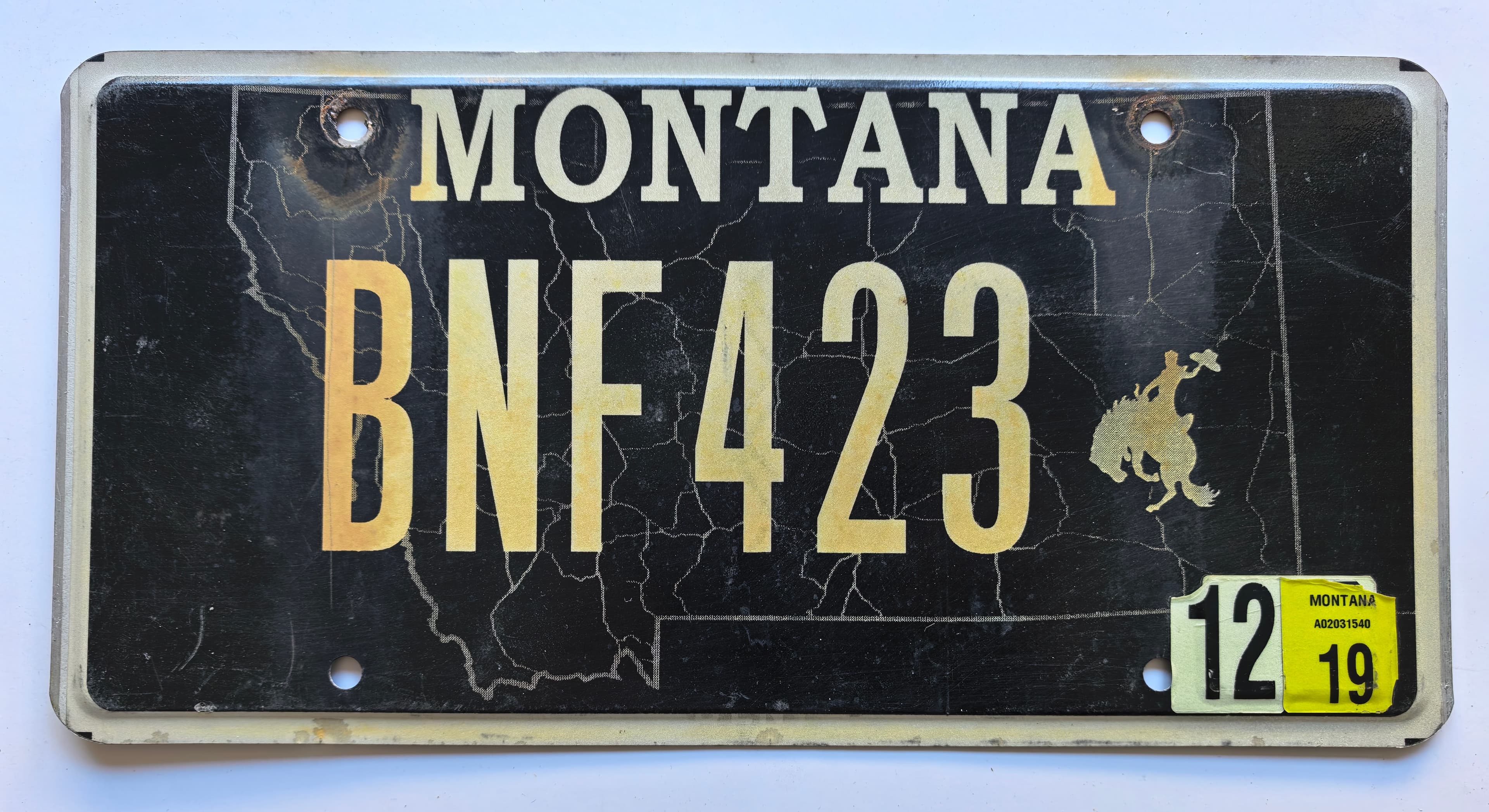 USA Kennzeichen - Montana - BNF423, view 1