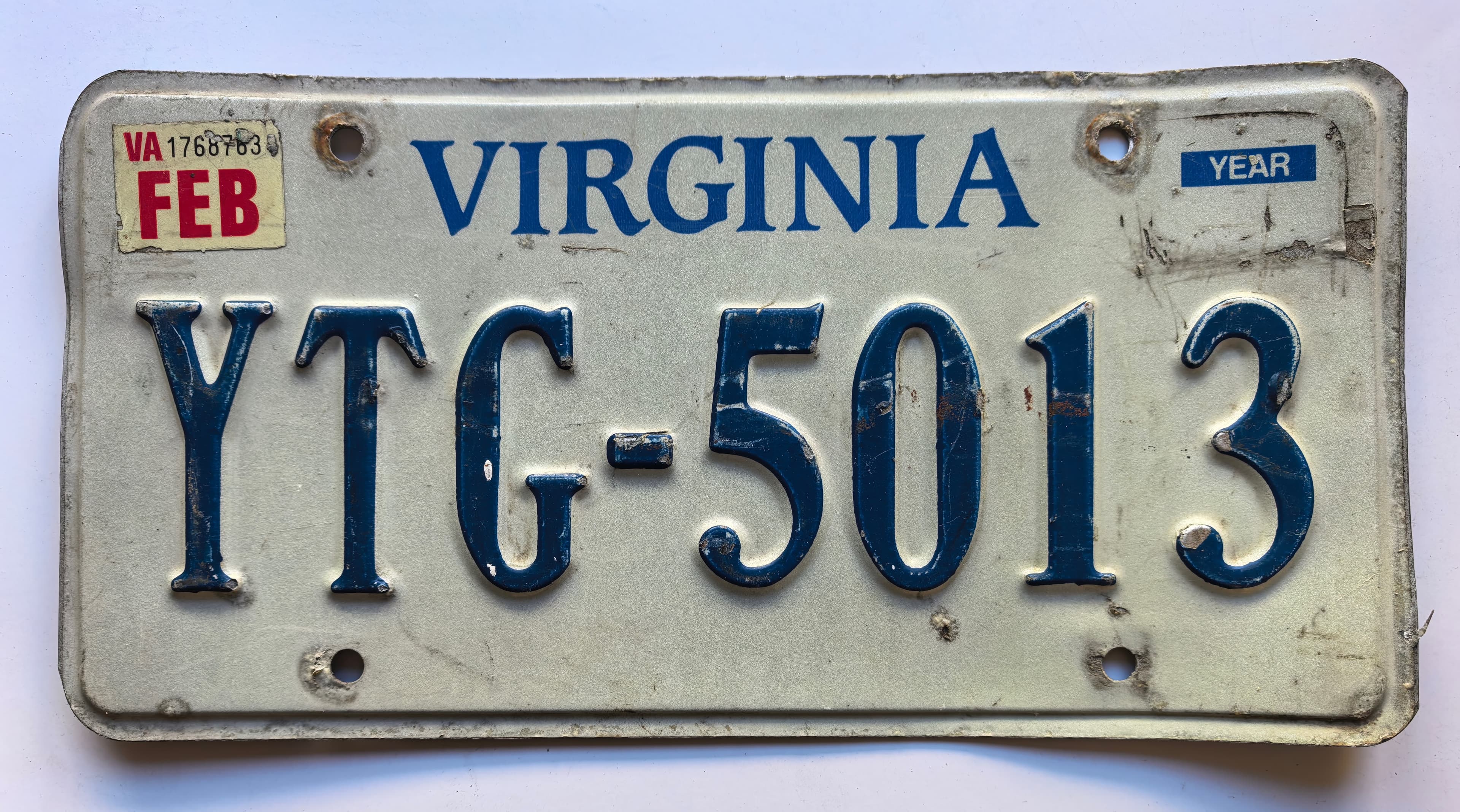 USA Kennzeichen - Virginia - YTG-5013, view 1