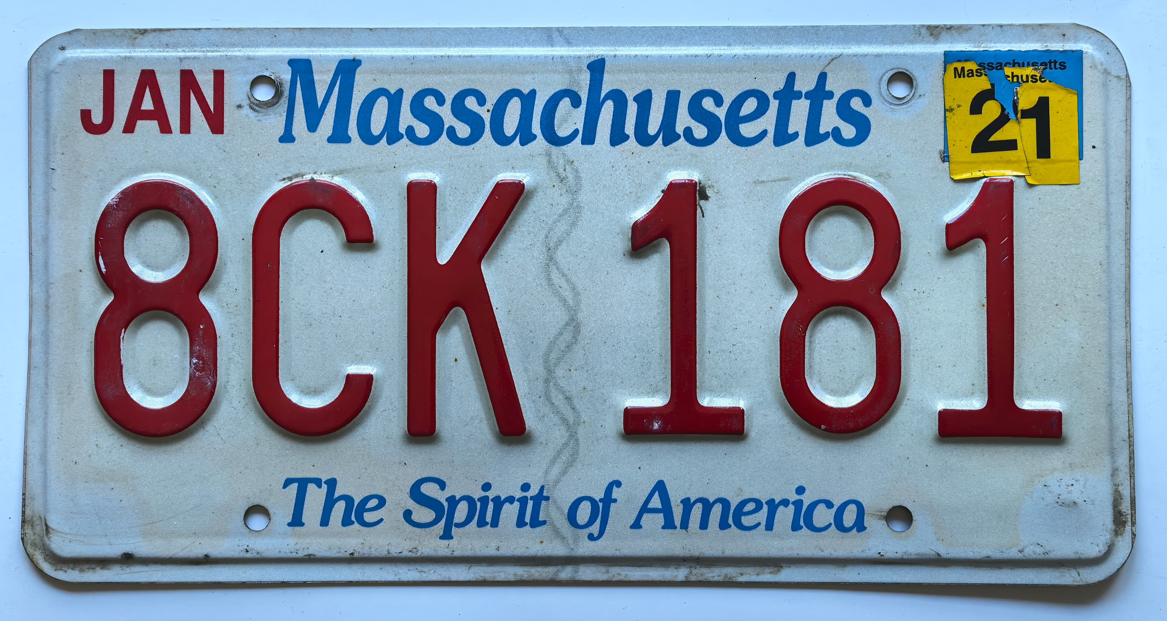 USA Kennzeichen - Massachusetts - 8CK 181, view 1