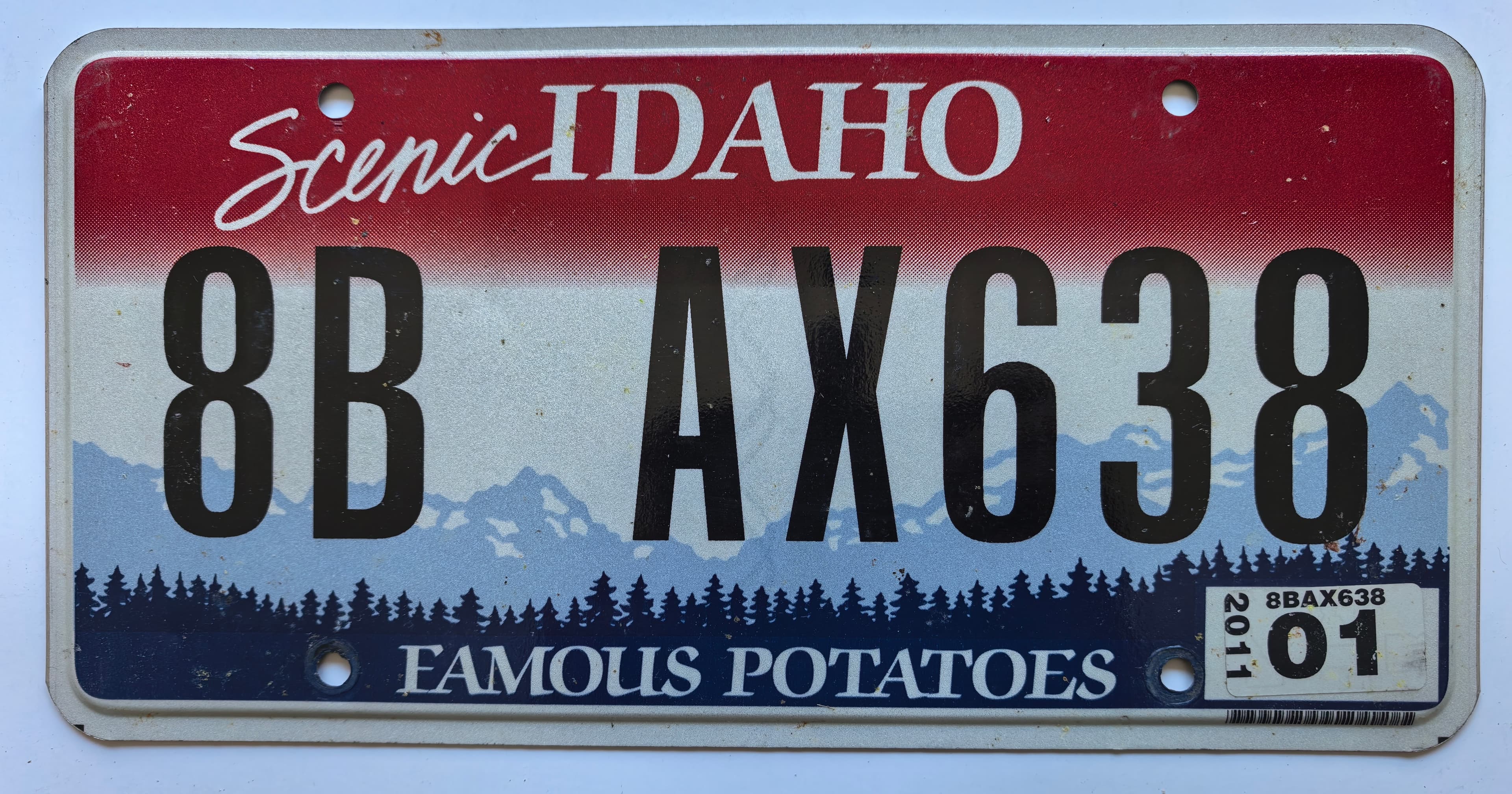 USA Kennzeichen - Idaho - 8B AX638, view 1