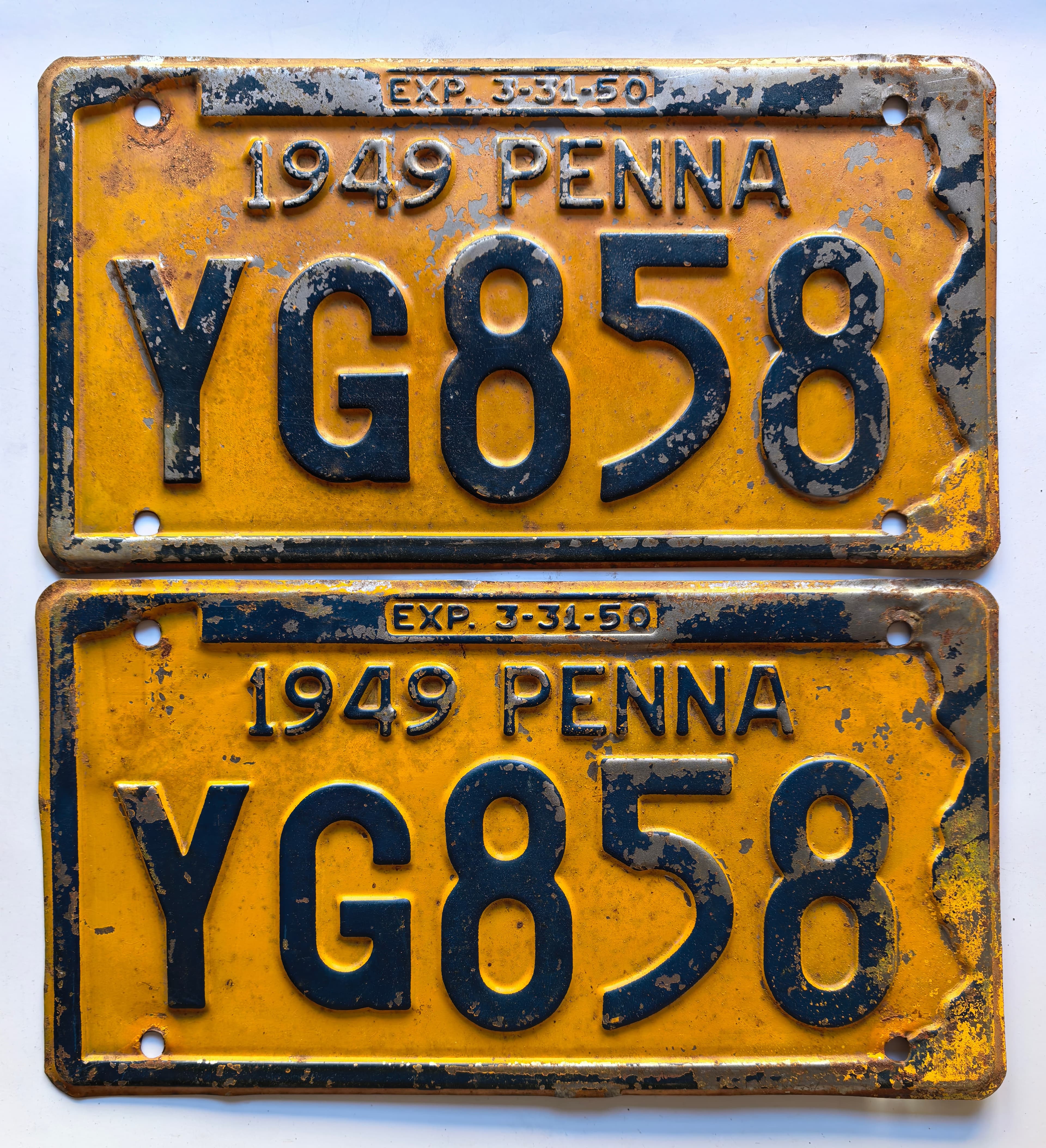 USA Kennzeichen - Pennsylvania - YG858, view 1