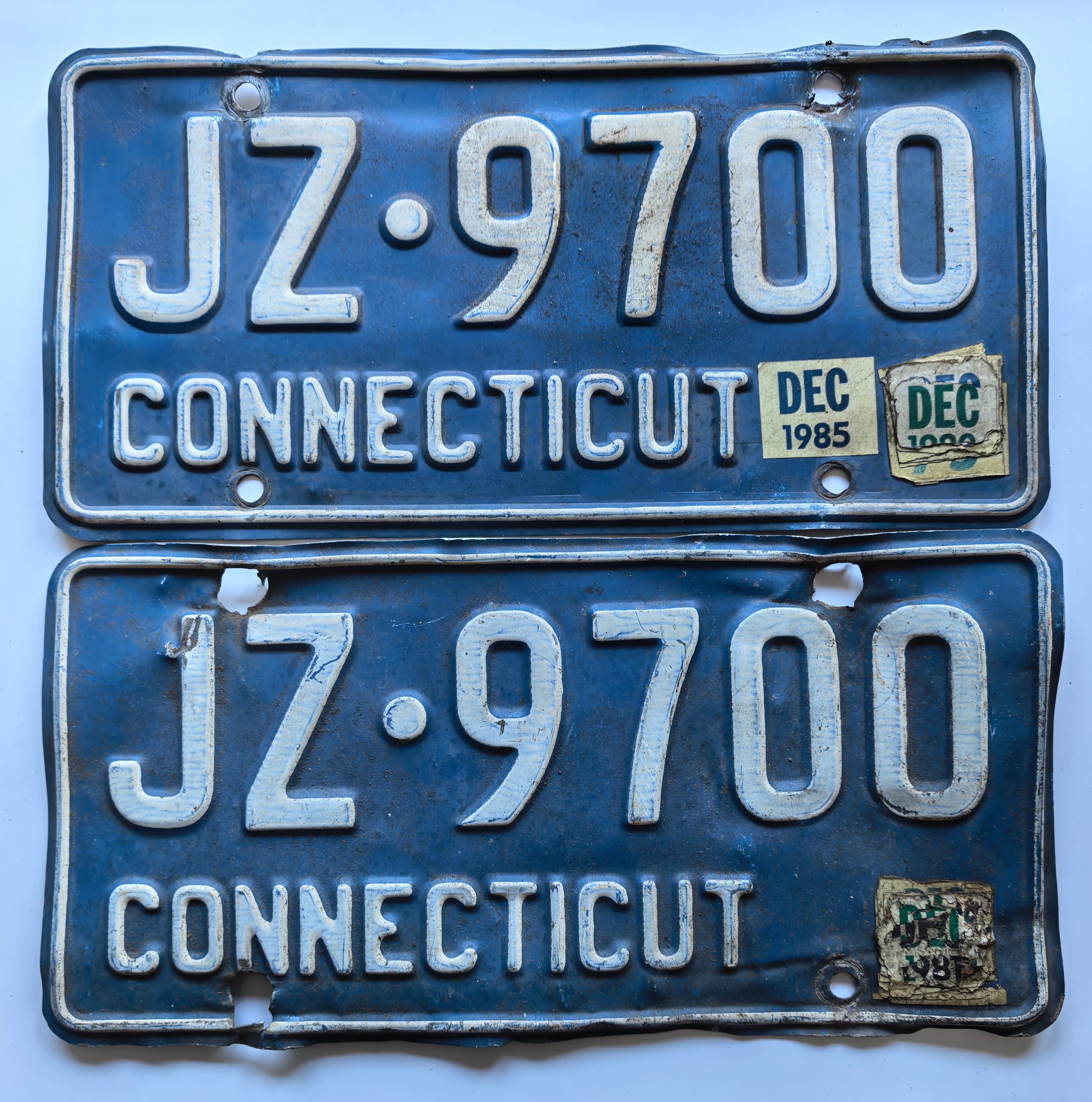 USA Kennzeichen - Connecticut - JZ-9700, view 1