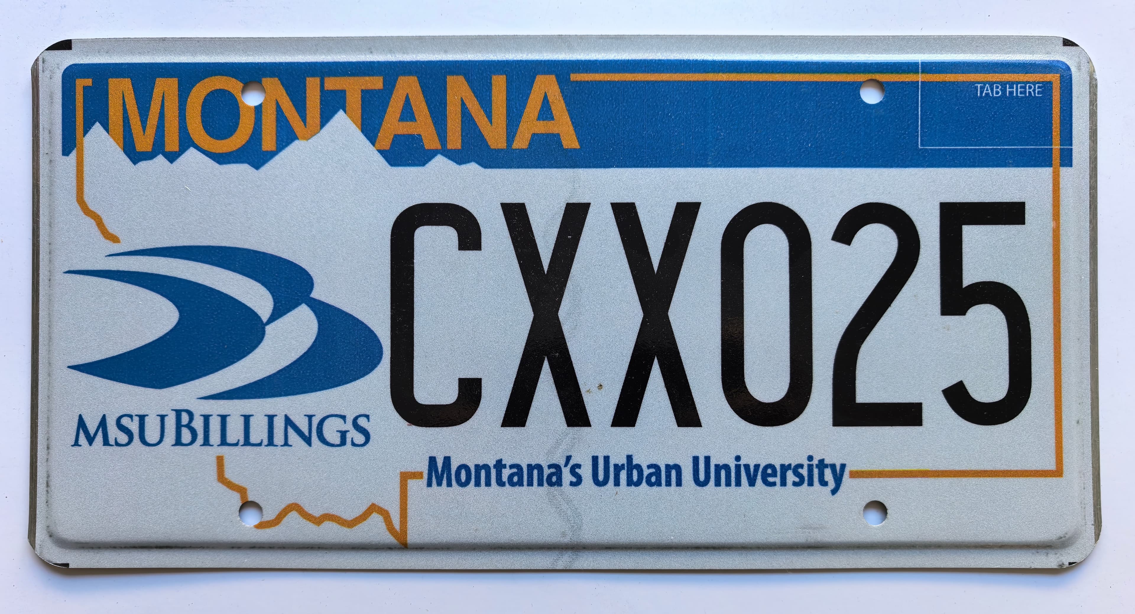 US-Autokennzeichen - Montana - CXX025, view 1