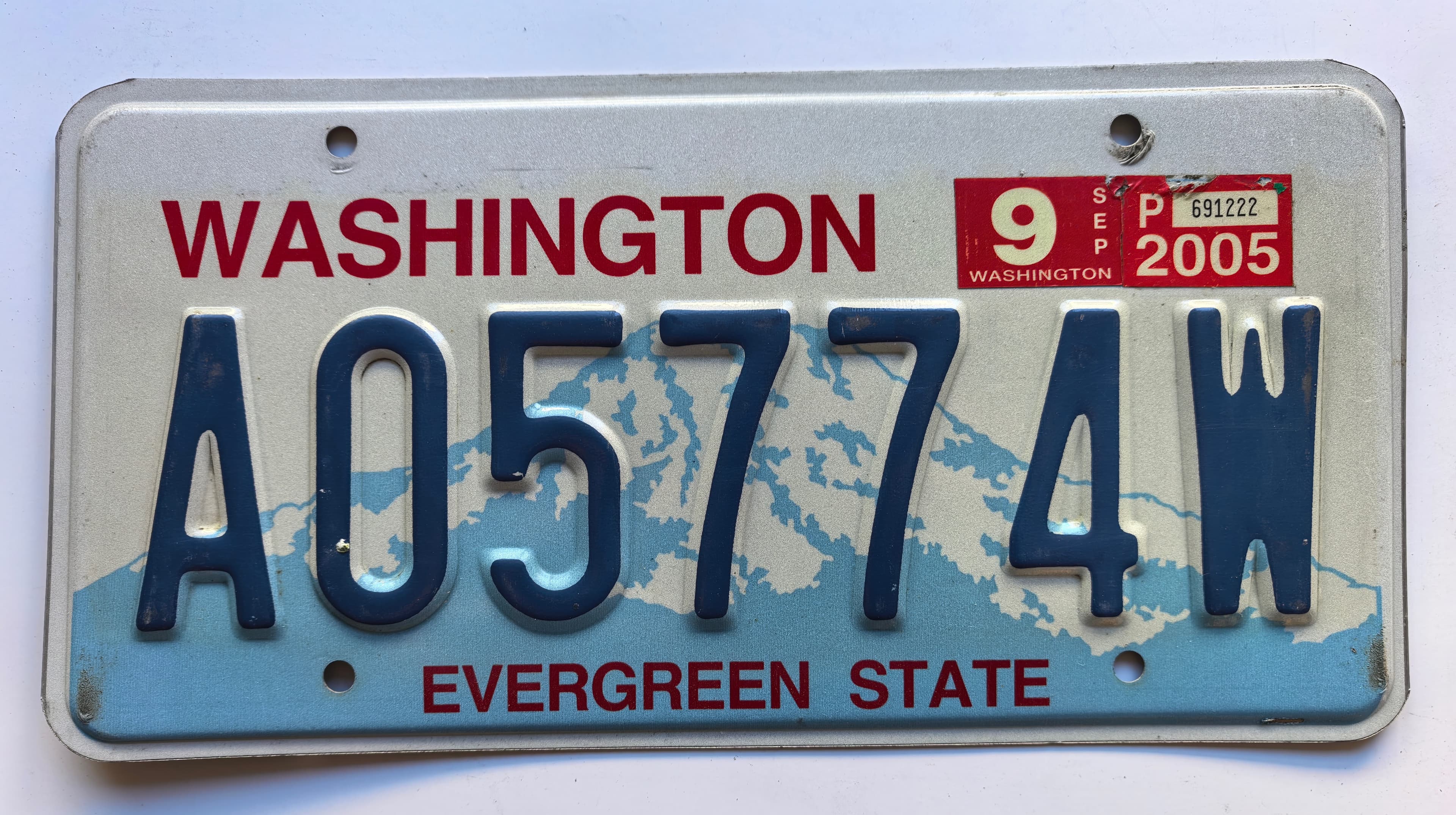 USA Kennzeichen - Washington - A05774W, view 1