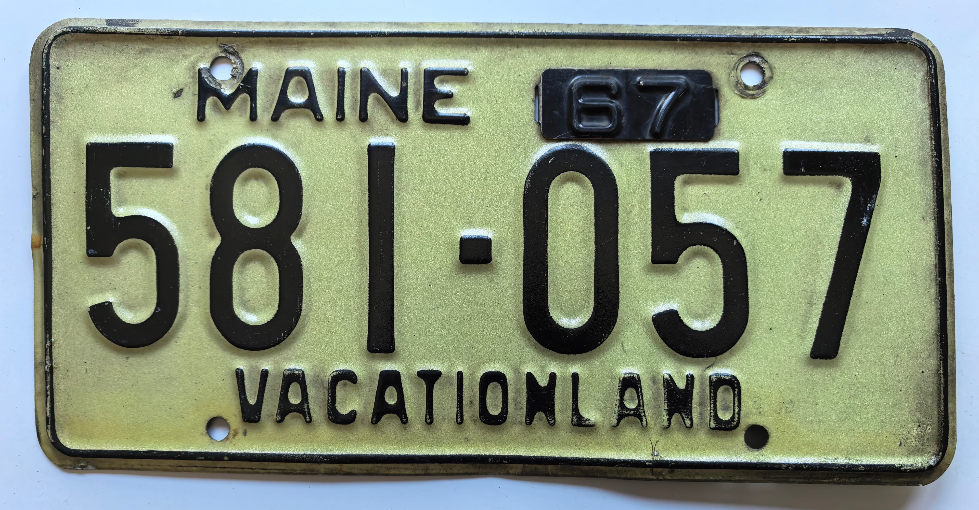 USA Kennzeichen - Maine - 581-057, view 1