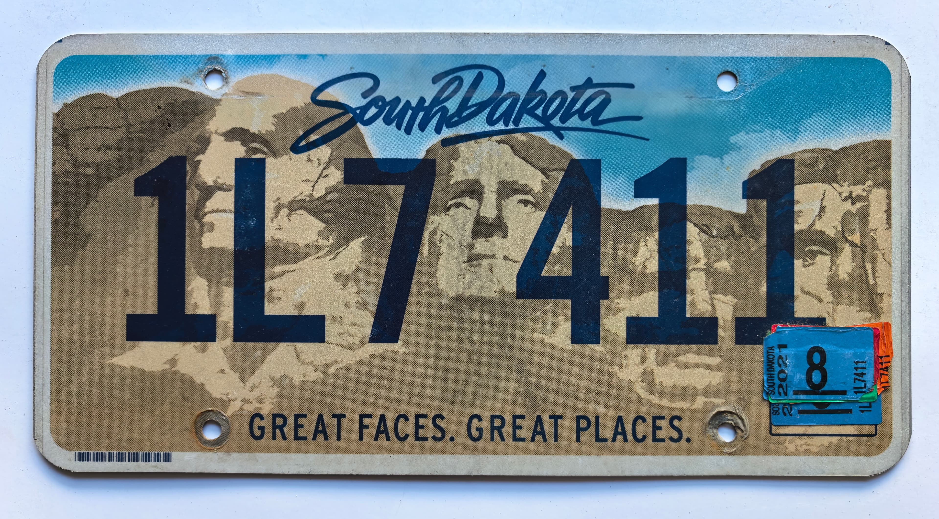 USA Kennzeichen - South Dakota - 1L7-411, view 1
