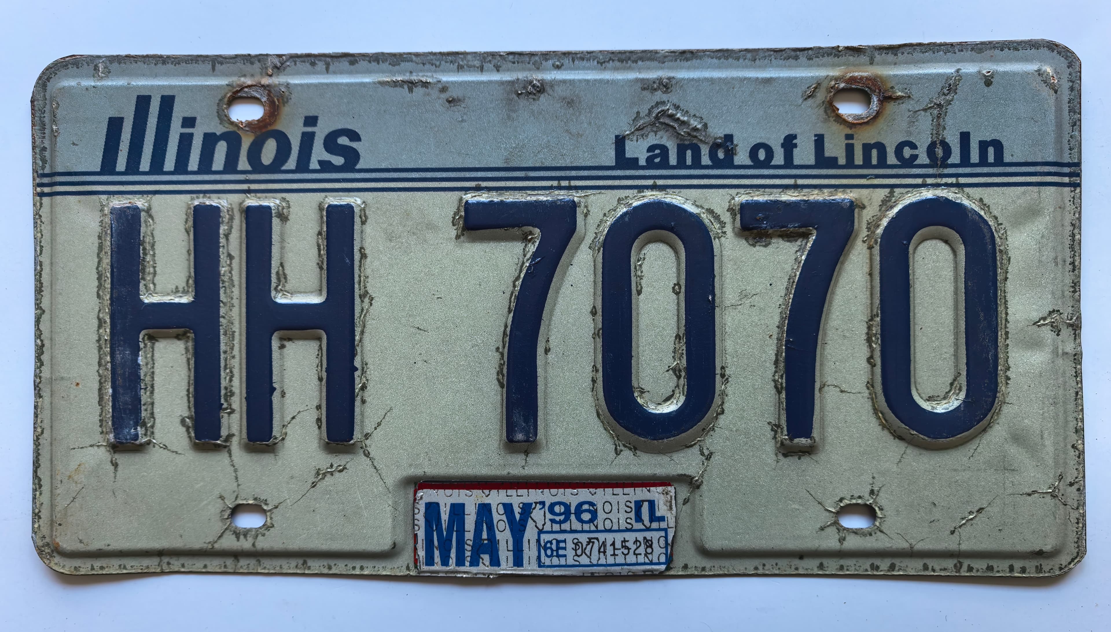 USA Kennzeichen - Illinois - HH 7070, view 1
