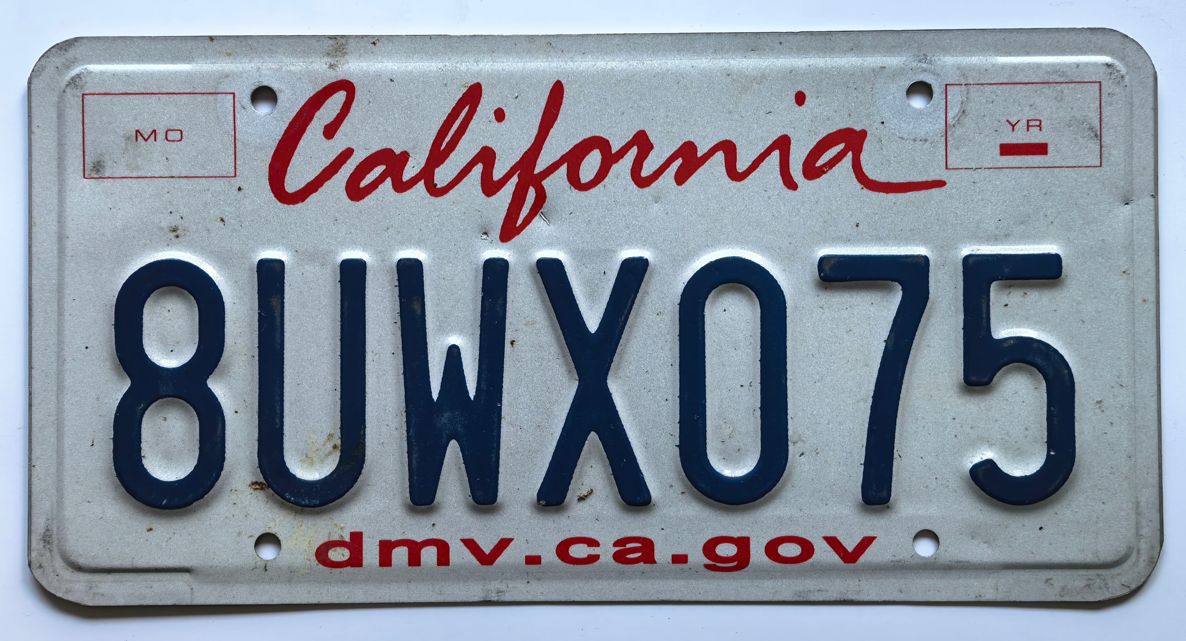 USA Kennzeichen - California - 8UWX075, view 1