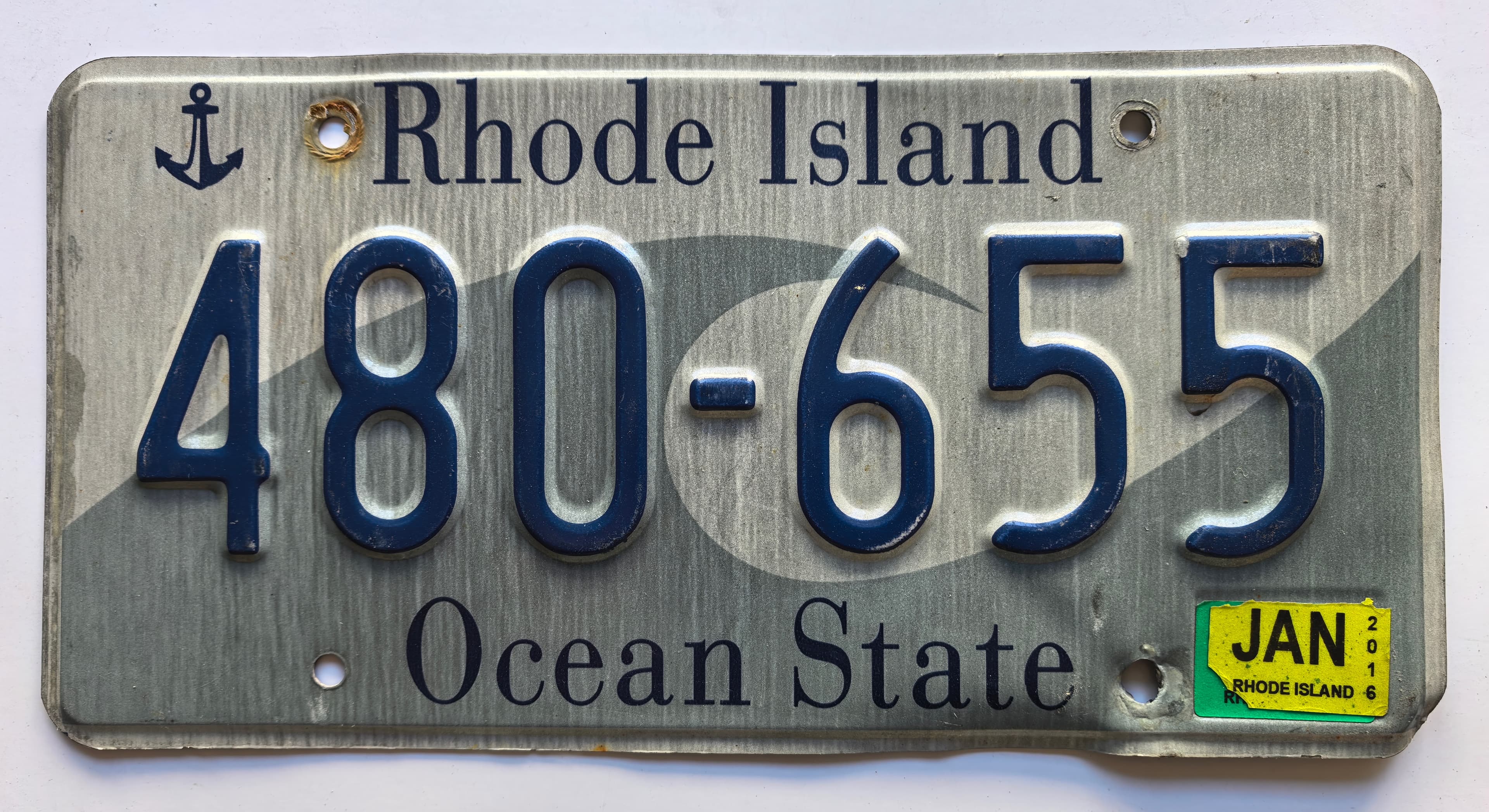 USA Kennzeichen - Rhode Island - 480-655, view 1