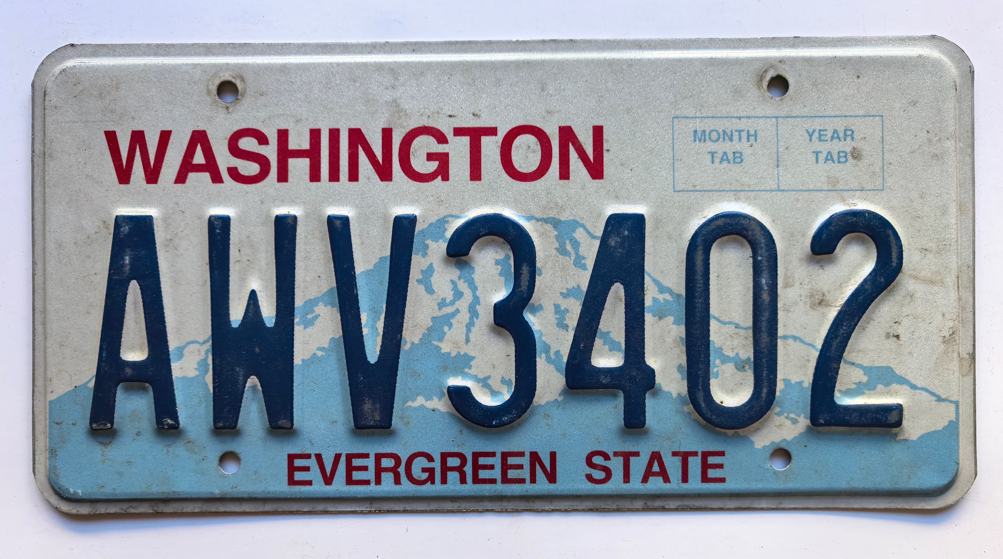USA Kennzeichen - Washington - AWV3402, view 1