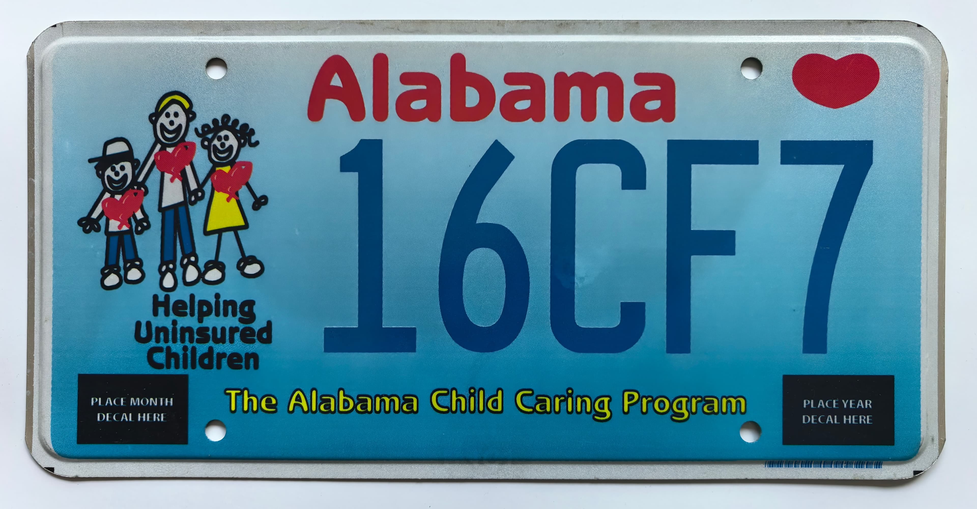 USA Kennzeichen - Alabama - 16CF7, view 1