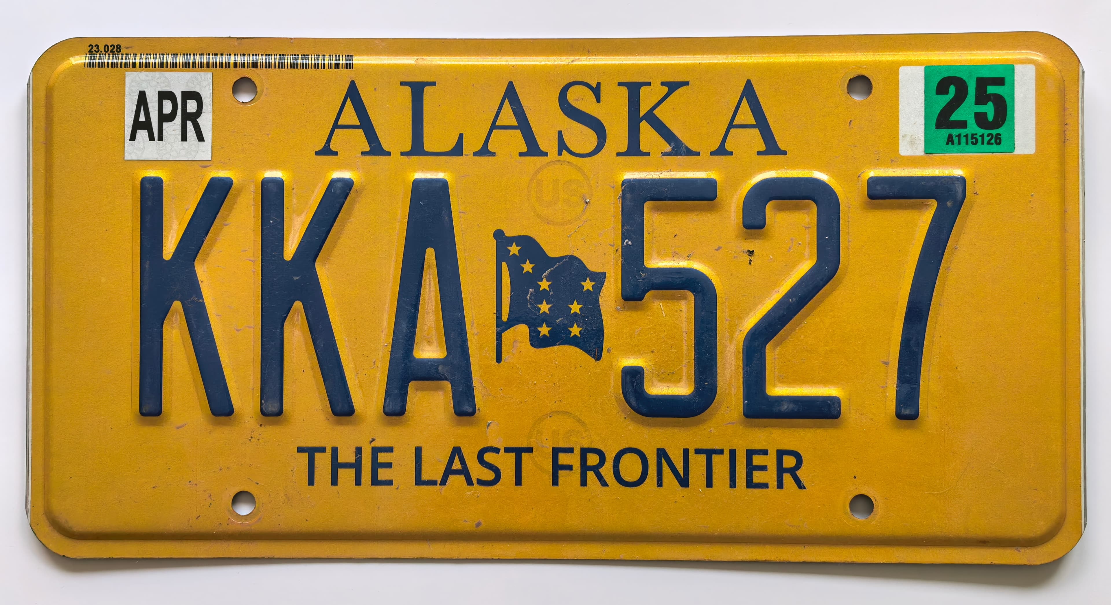 USA Kennzeichen - Alaska - KKA 527, view 1