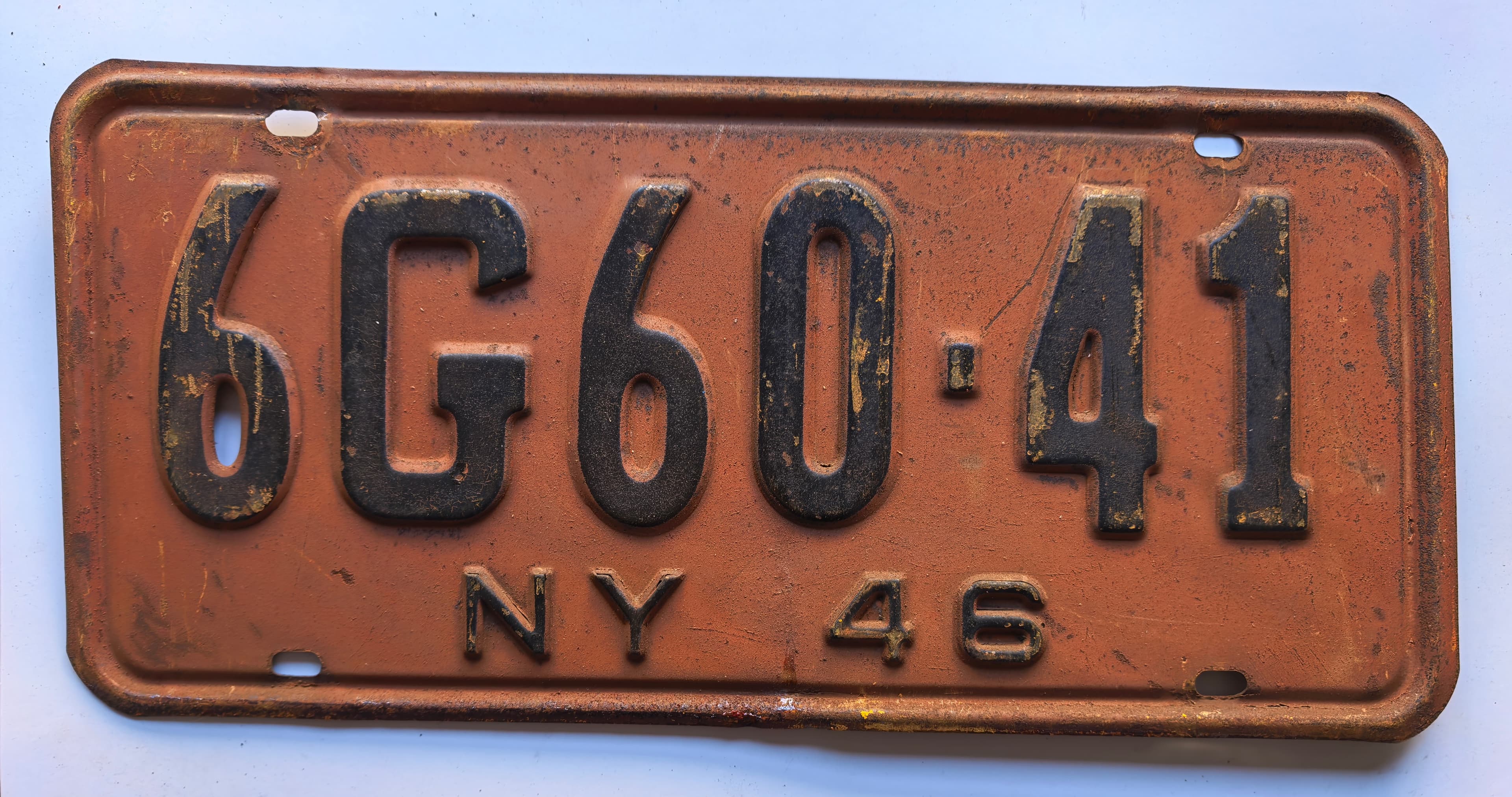 USA Kennzeichen - New York - 6G60-41, view 1