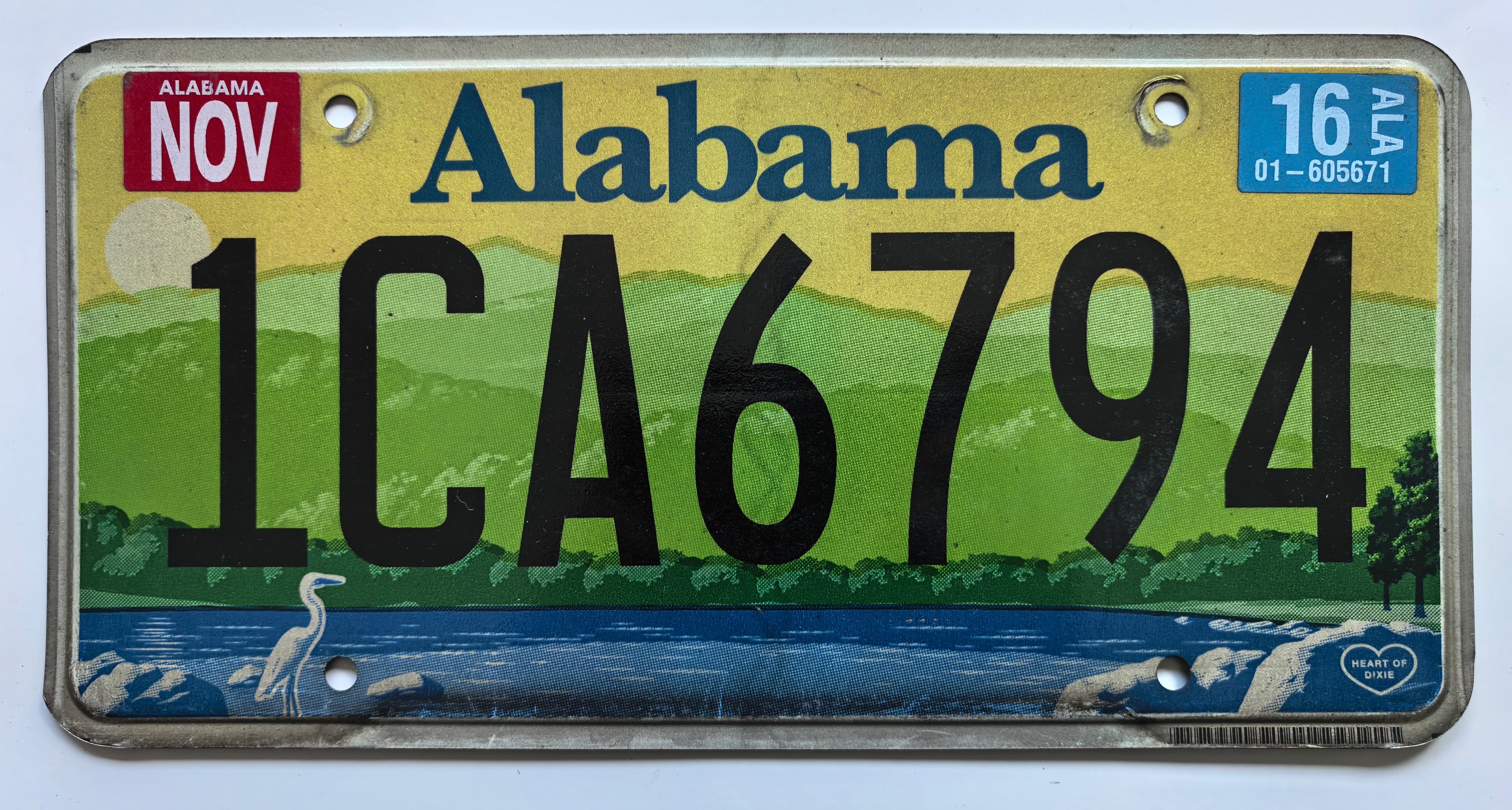 USA Kennzeichen - Alabama - 1CA6794, view 1