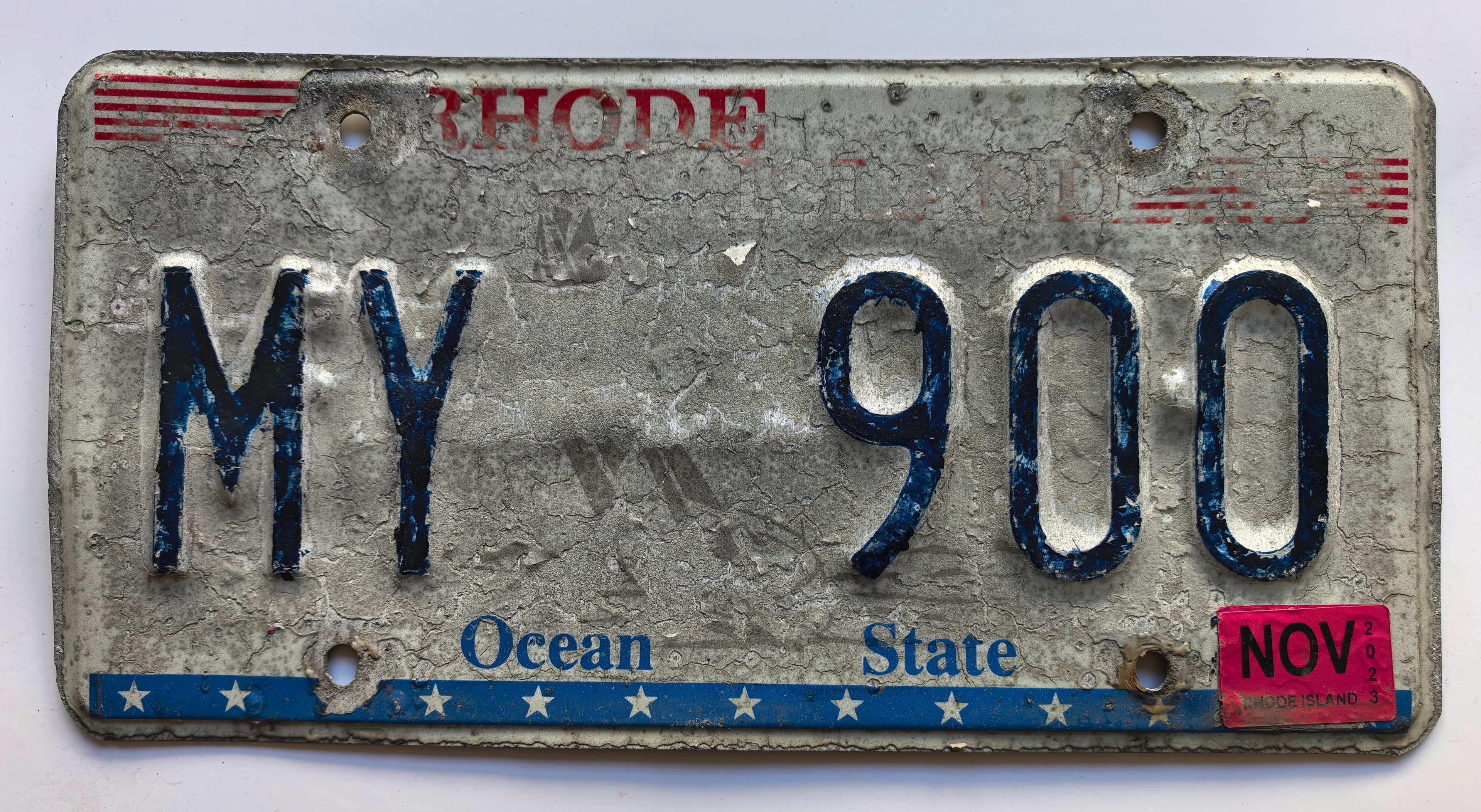 USA Kennzeichen - Rhode Island - MY 900, view 1