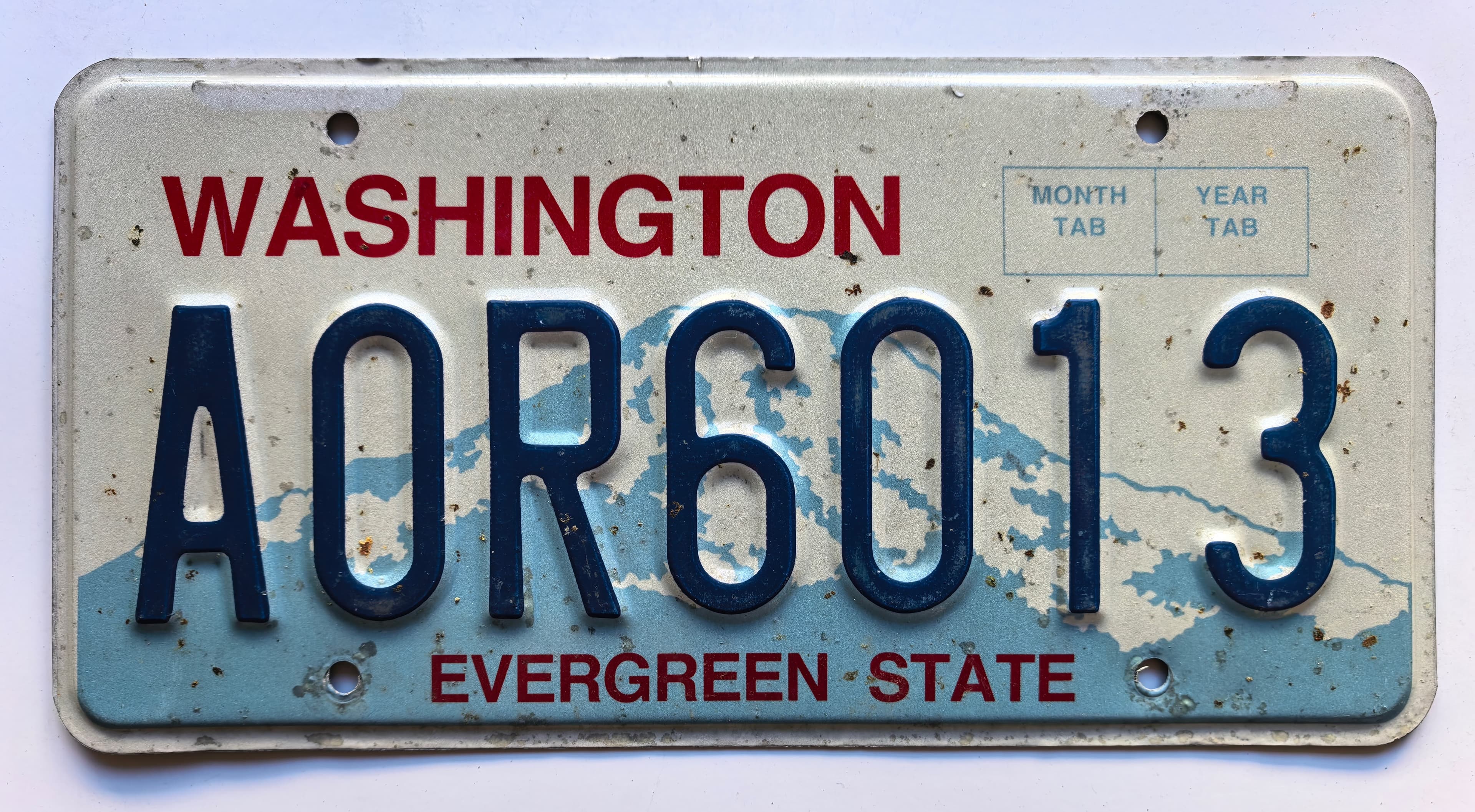 USA Kennzeichen - Washington - AOR6013, view 1