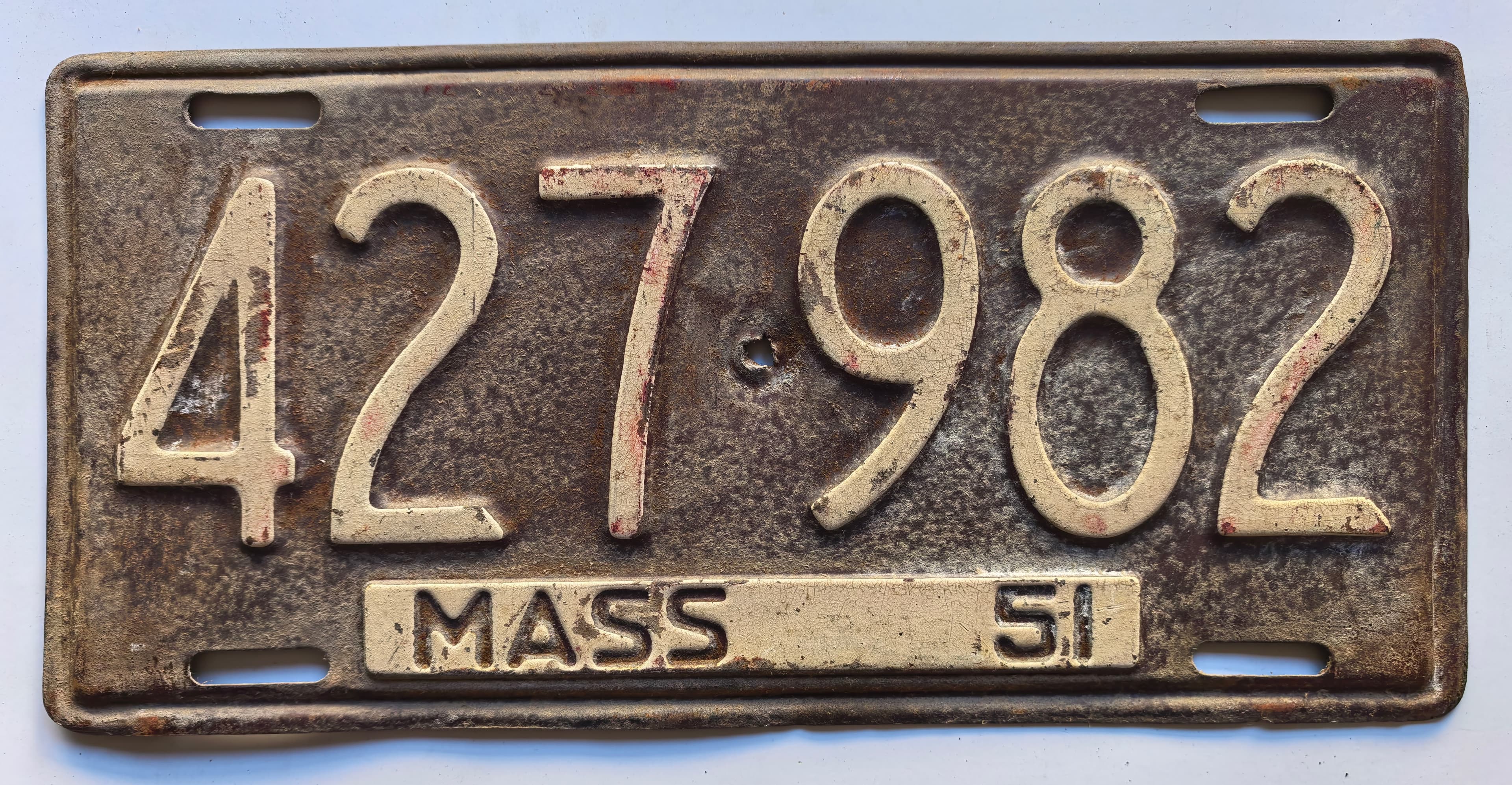 USA Kennzeichen - Massachusetts - 427-982, view 1