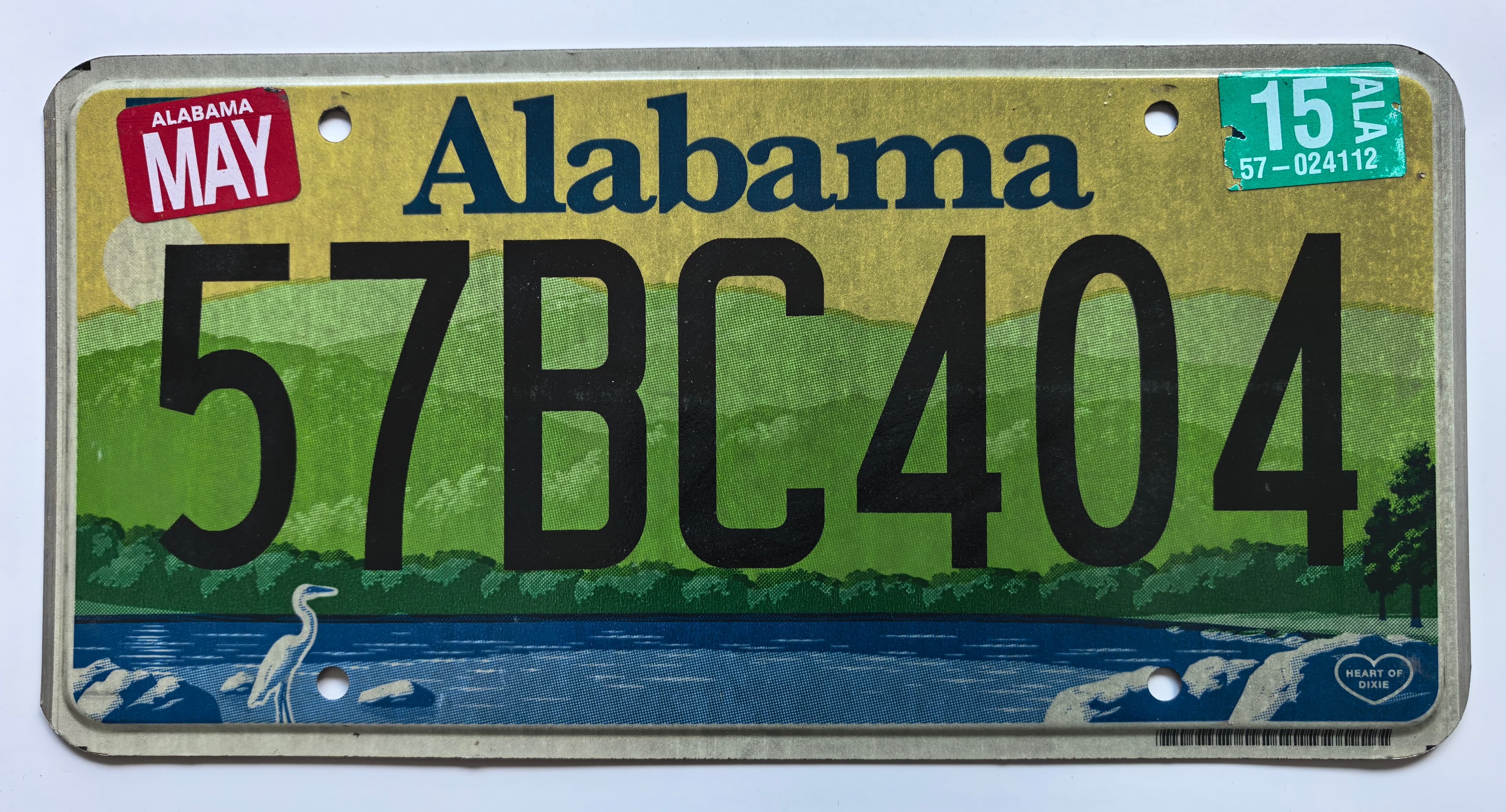 USA Kennzeichen - Alabama - 57BC404, view 1
