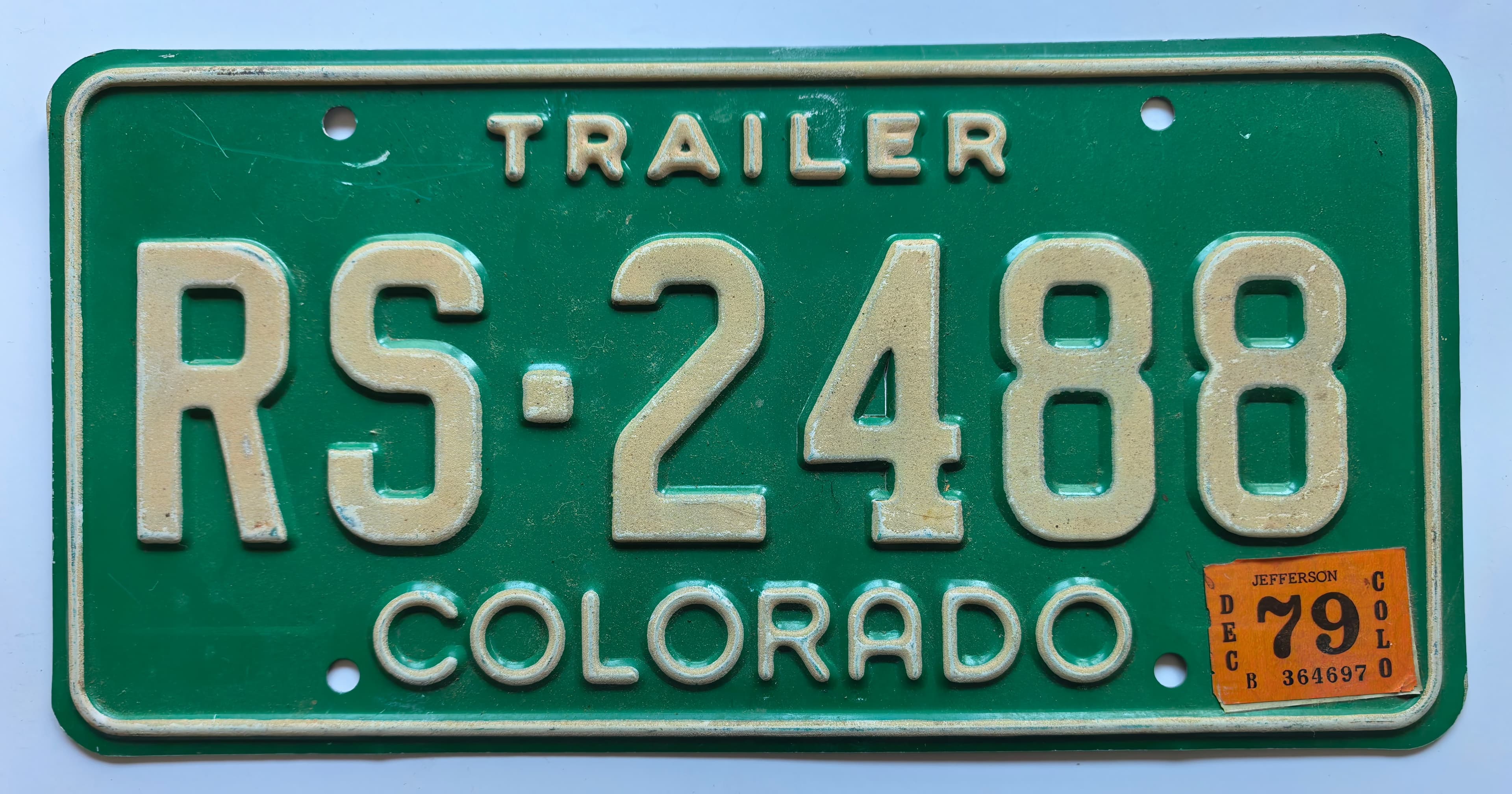 USA Kennzeichen - Colorado - RS-2488, view 1