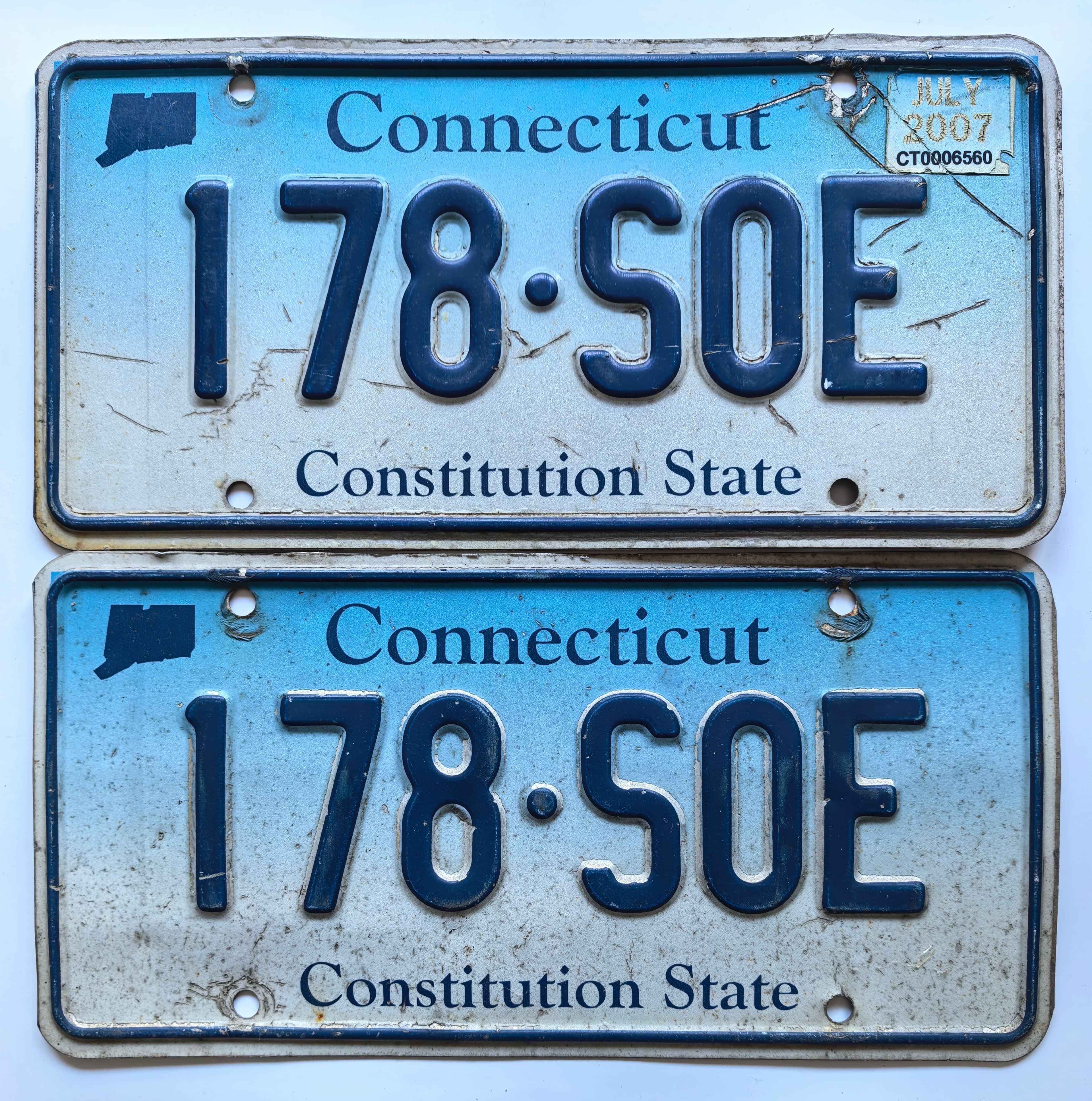 USA Kennzeichen - Connecticut - 178-SOE, view 1