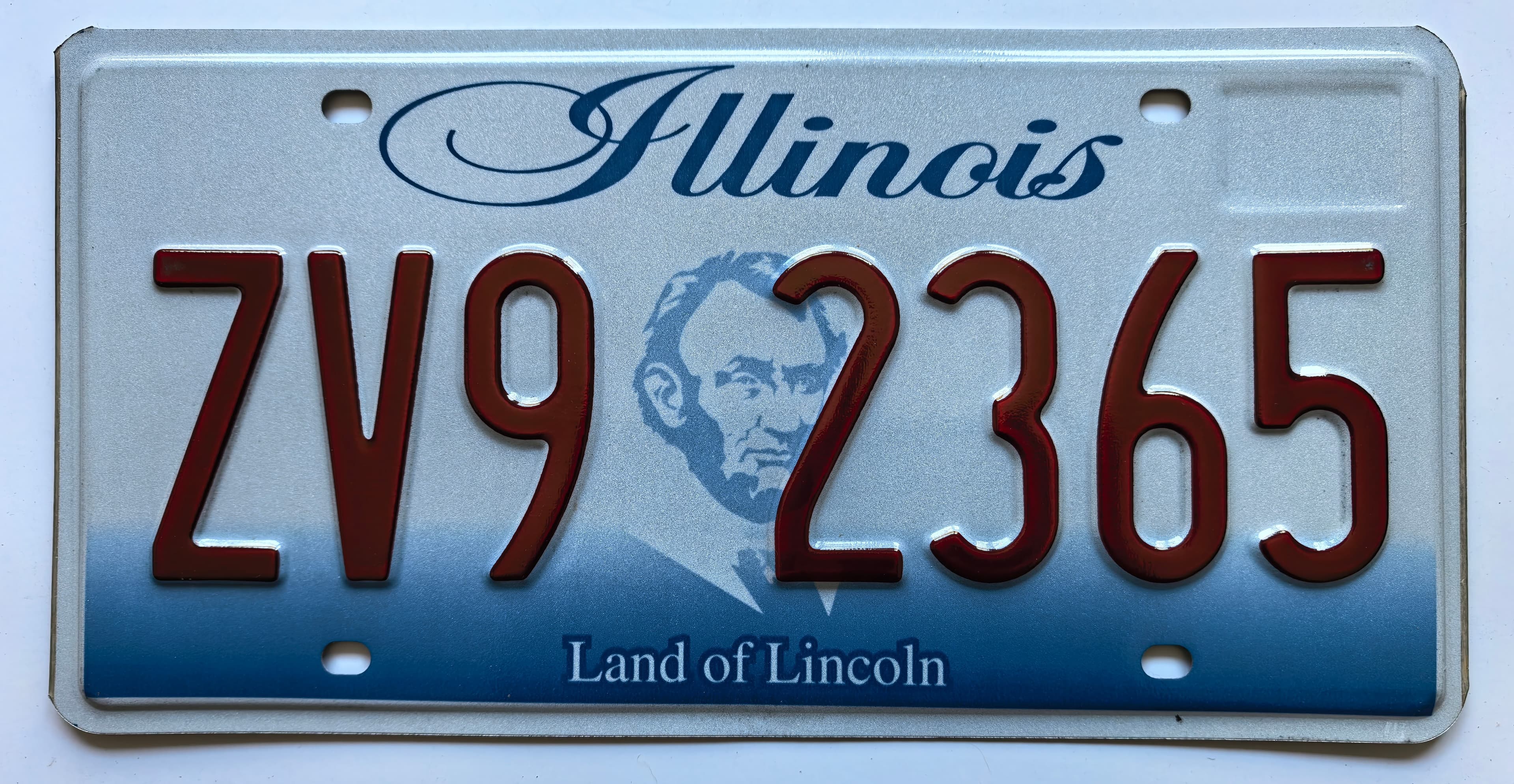 USA Kennzeichen - Illinois - ZV9 2365, view 1
