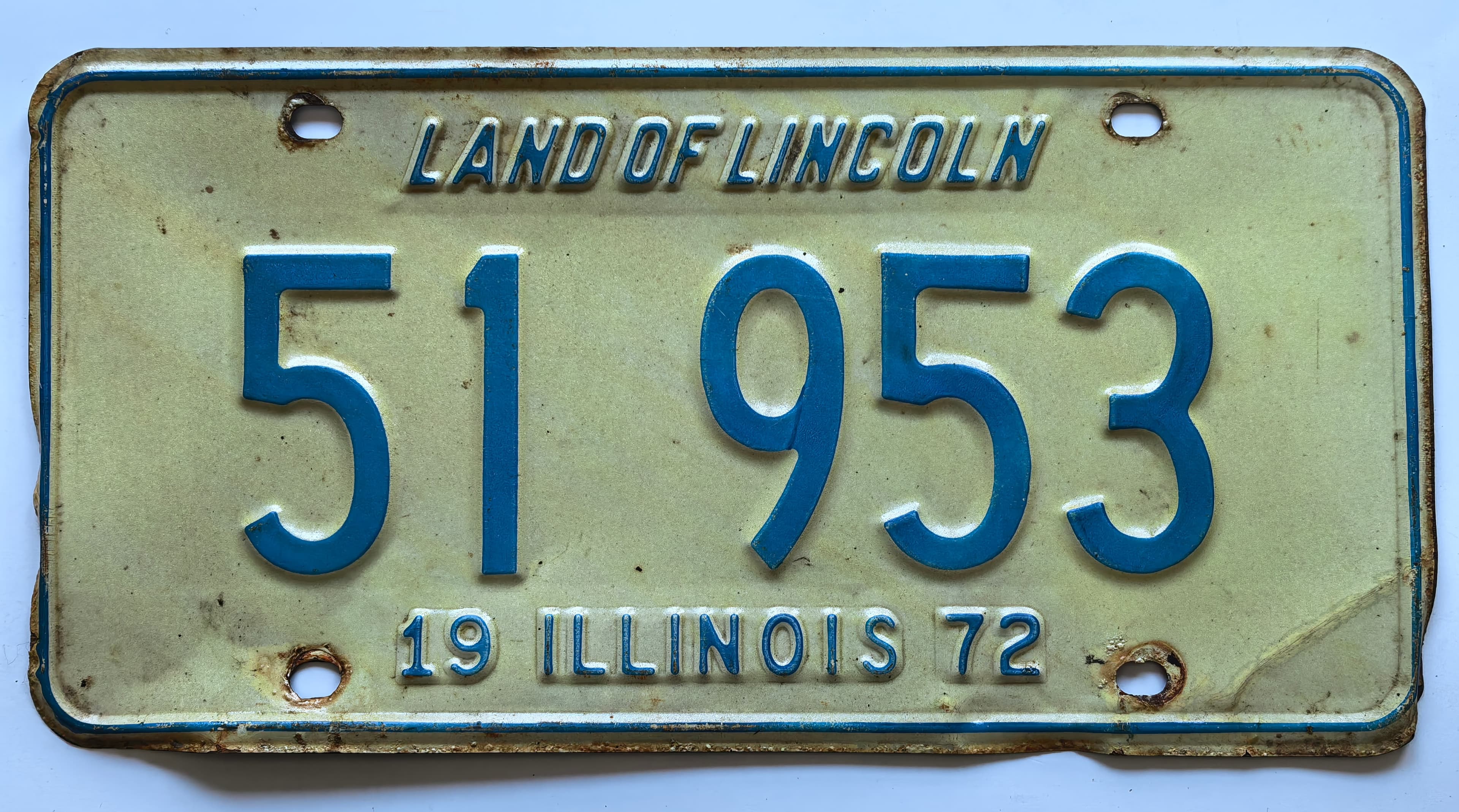 USA Kennzeichen - Illinois - 51 953, view 1