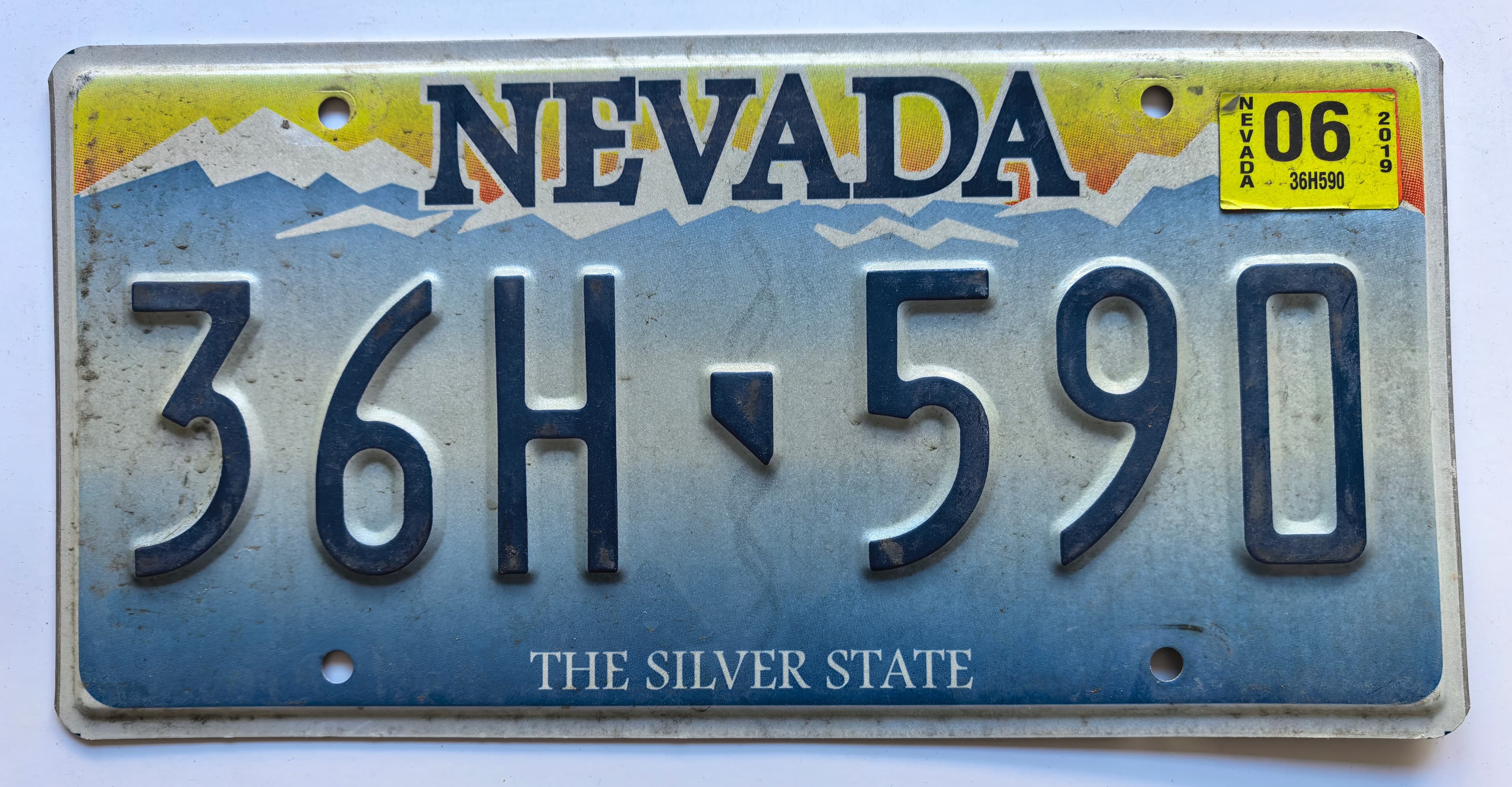 USA Kennzeichen - Nevada - 36H-590, view 1