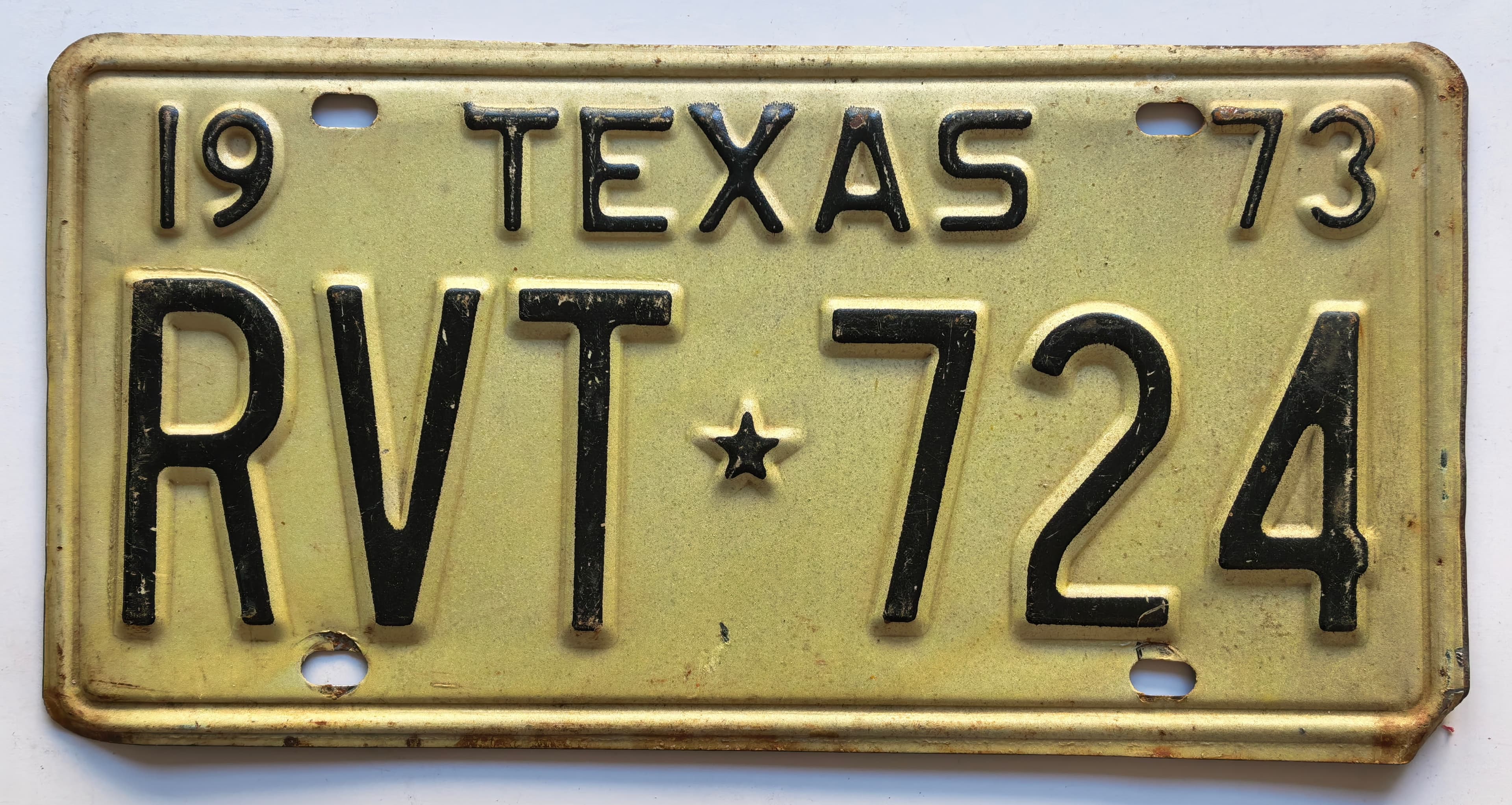 USA Kennzeichen - Texas - RVT-724, view 1