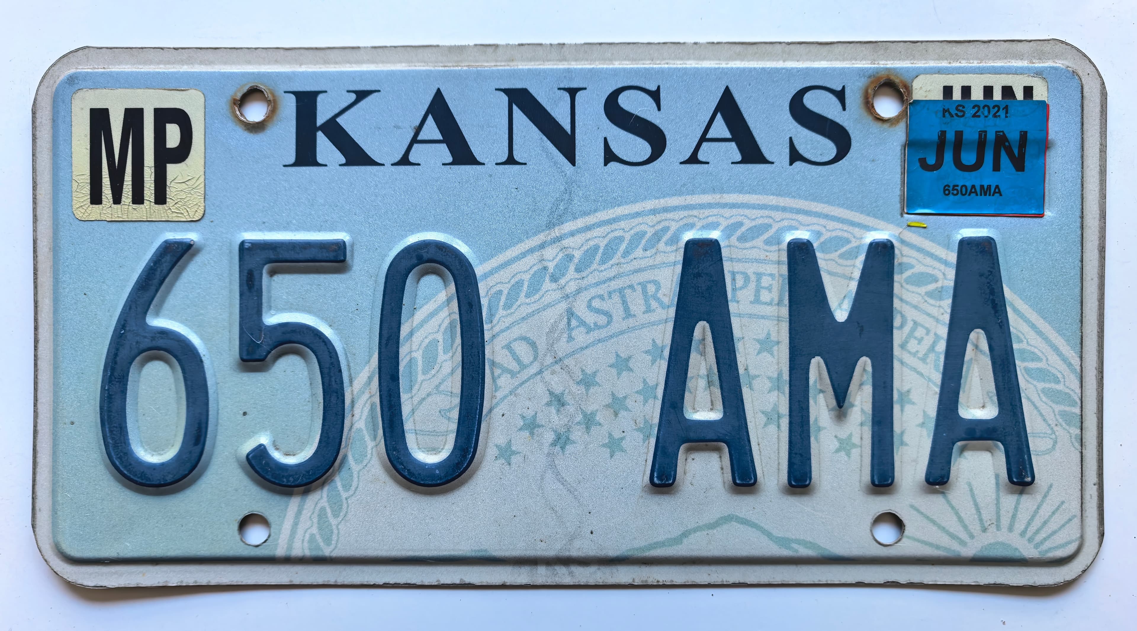 USA Kennzeichen - Kansas - 650 AMA, view 1