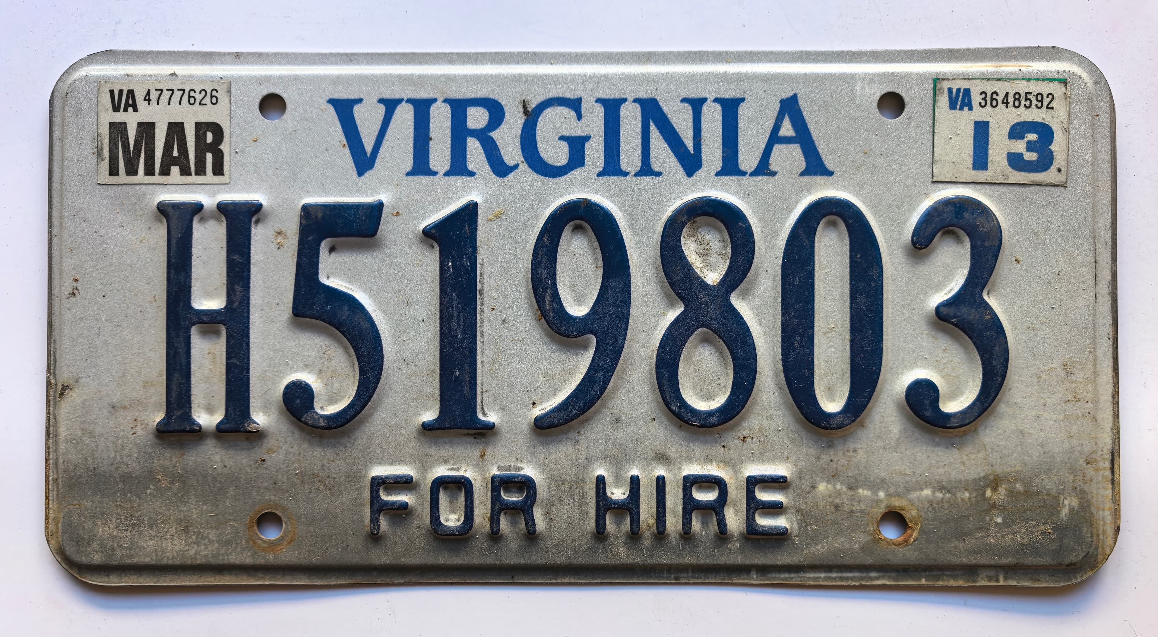 USA Kennzeichen - Virginia - H519803, view 1