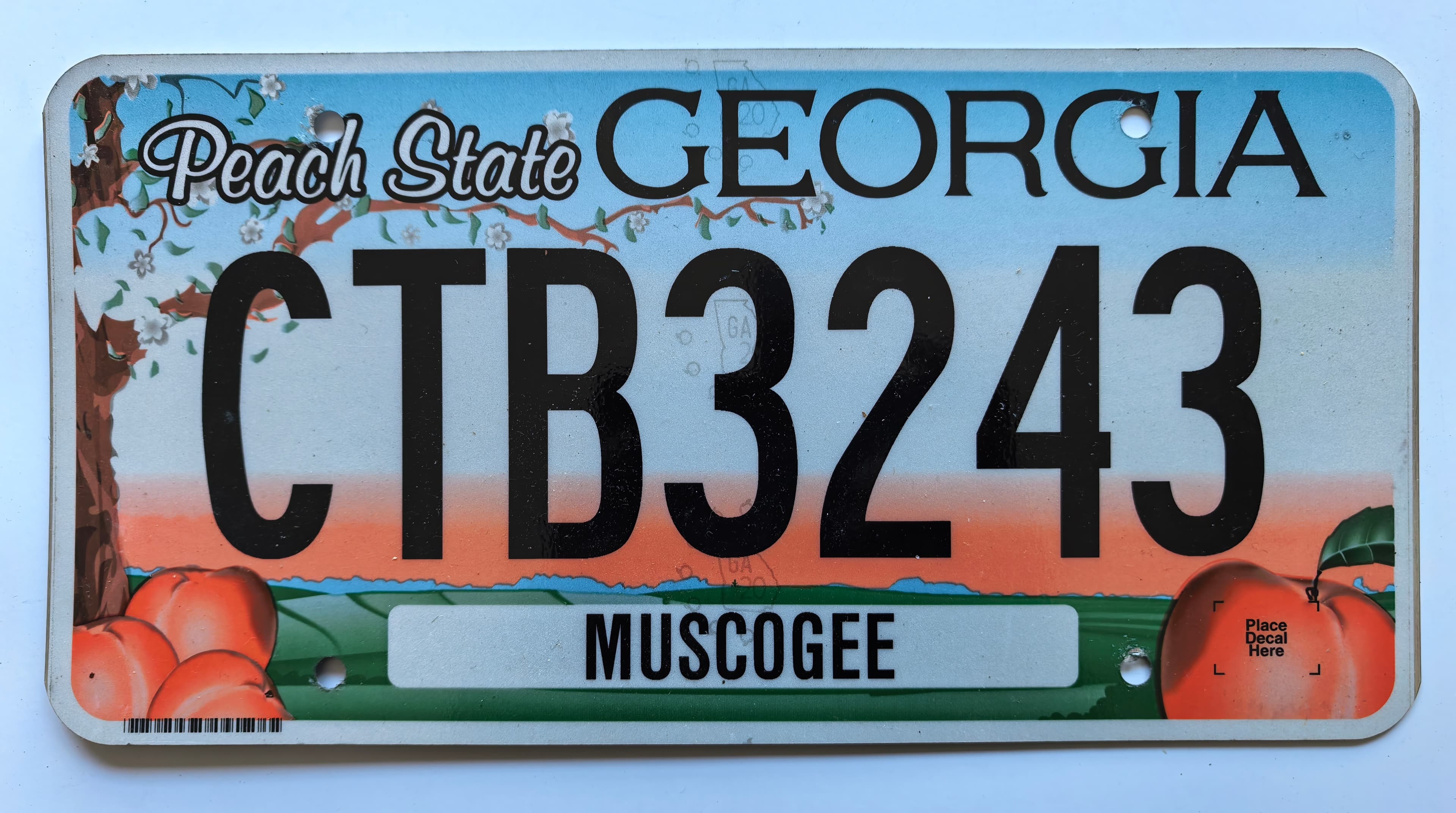 USA Kennzeichen - Georgia - CTB3243, view 1