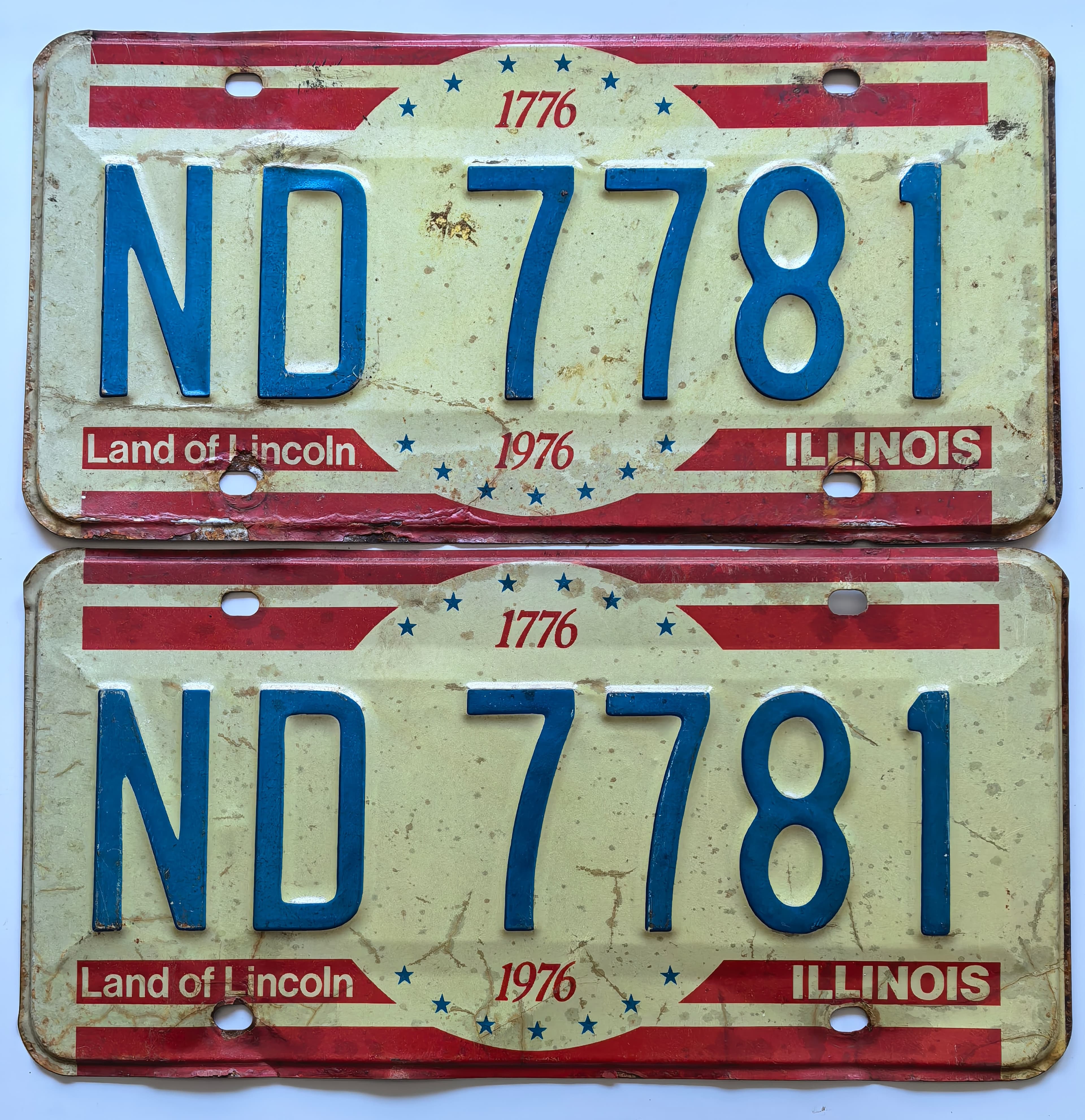 USA Kennzeichen - Illinois - ND 7781, view 1
