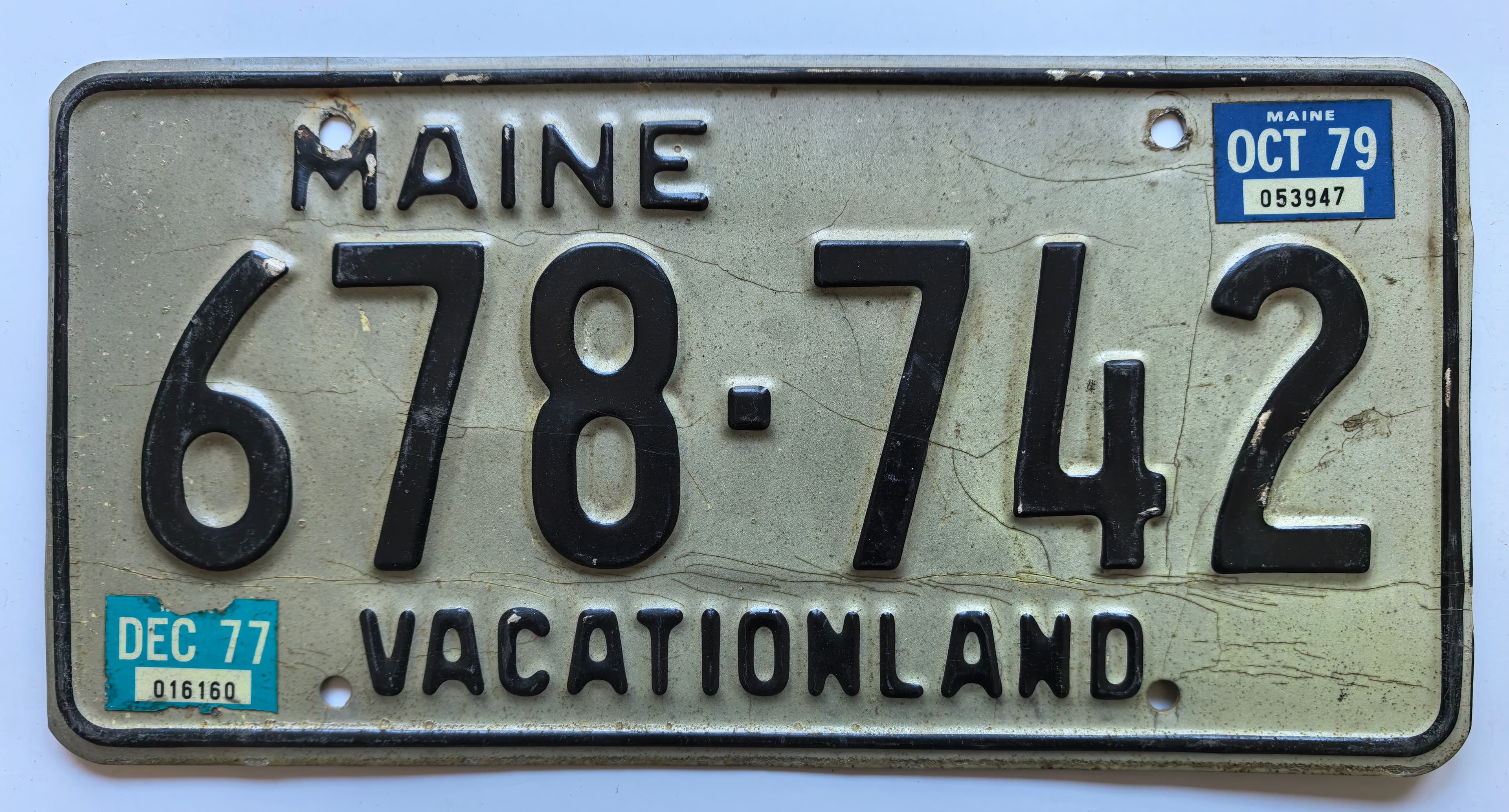 USA Kennzeichen - Maine - 678-742, view 1
