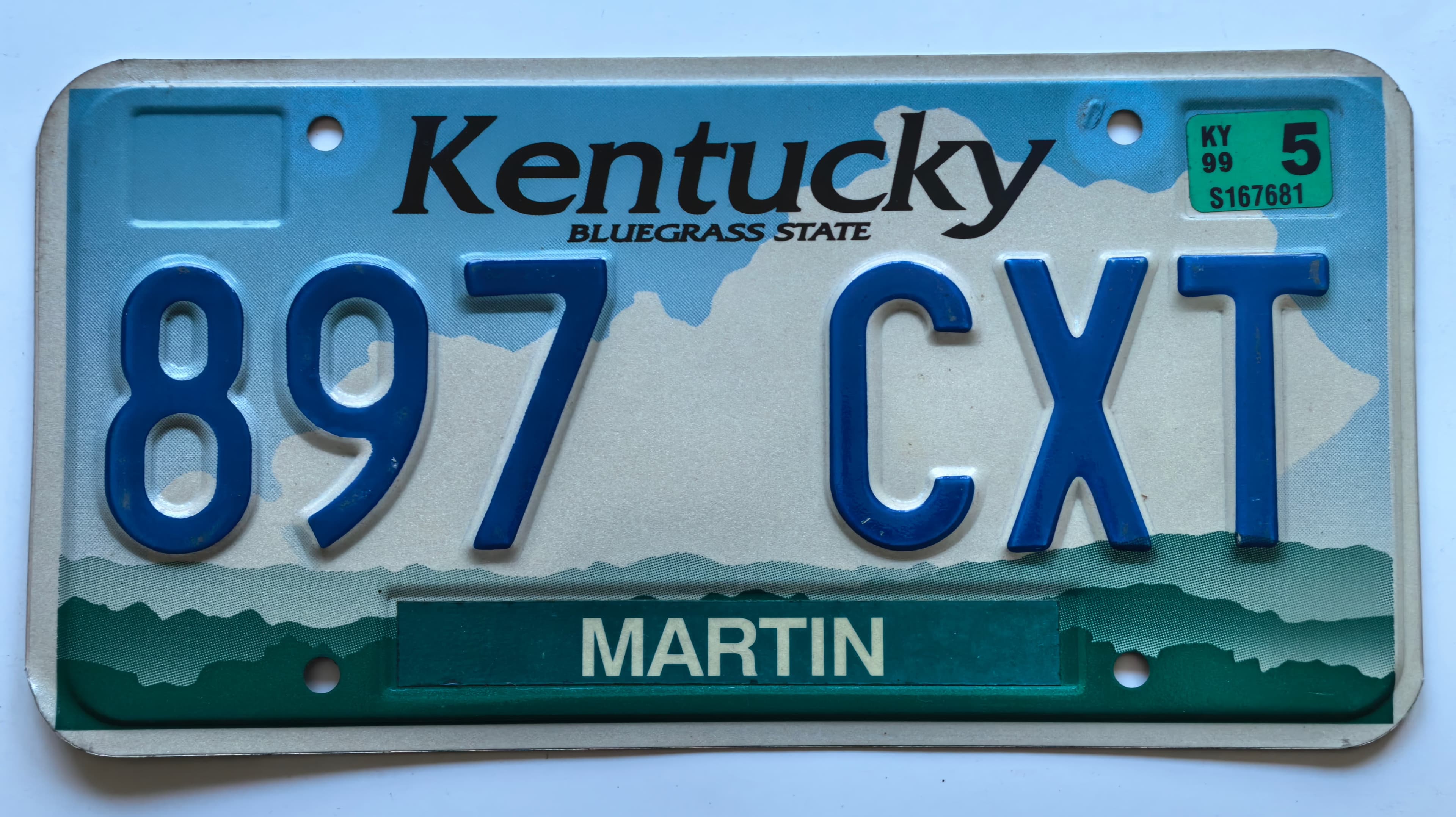 USA Kennzeichen - Kentucky - 897 CXT, view 1