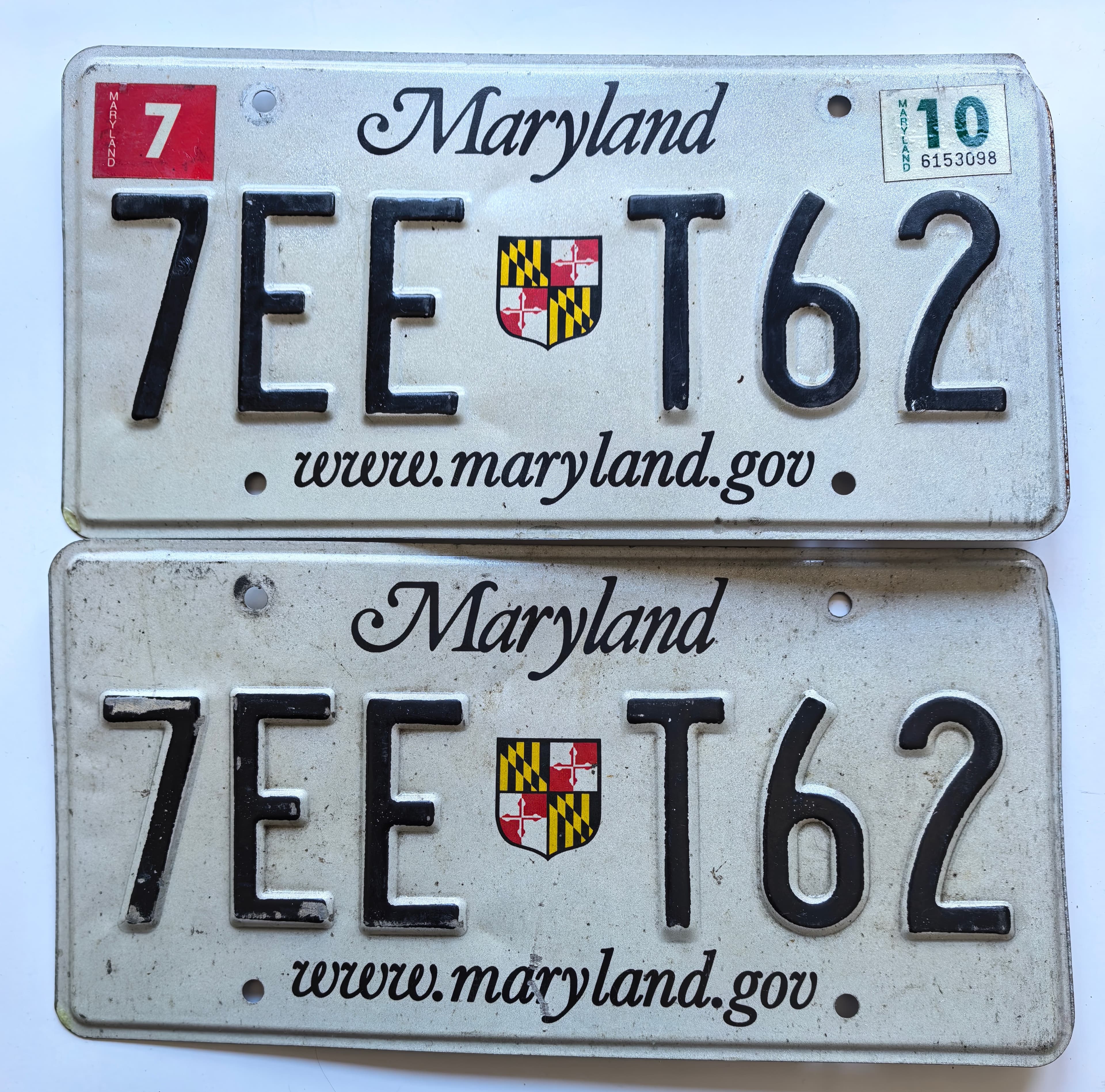 USA Kennzeichen - Maryland - 7EE T62, view 1