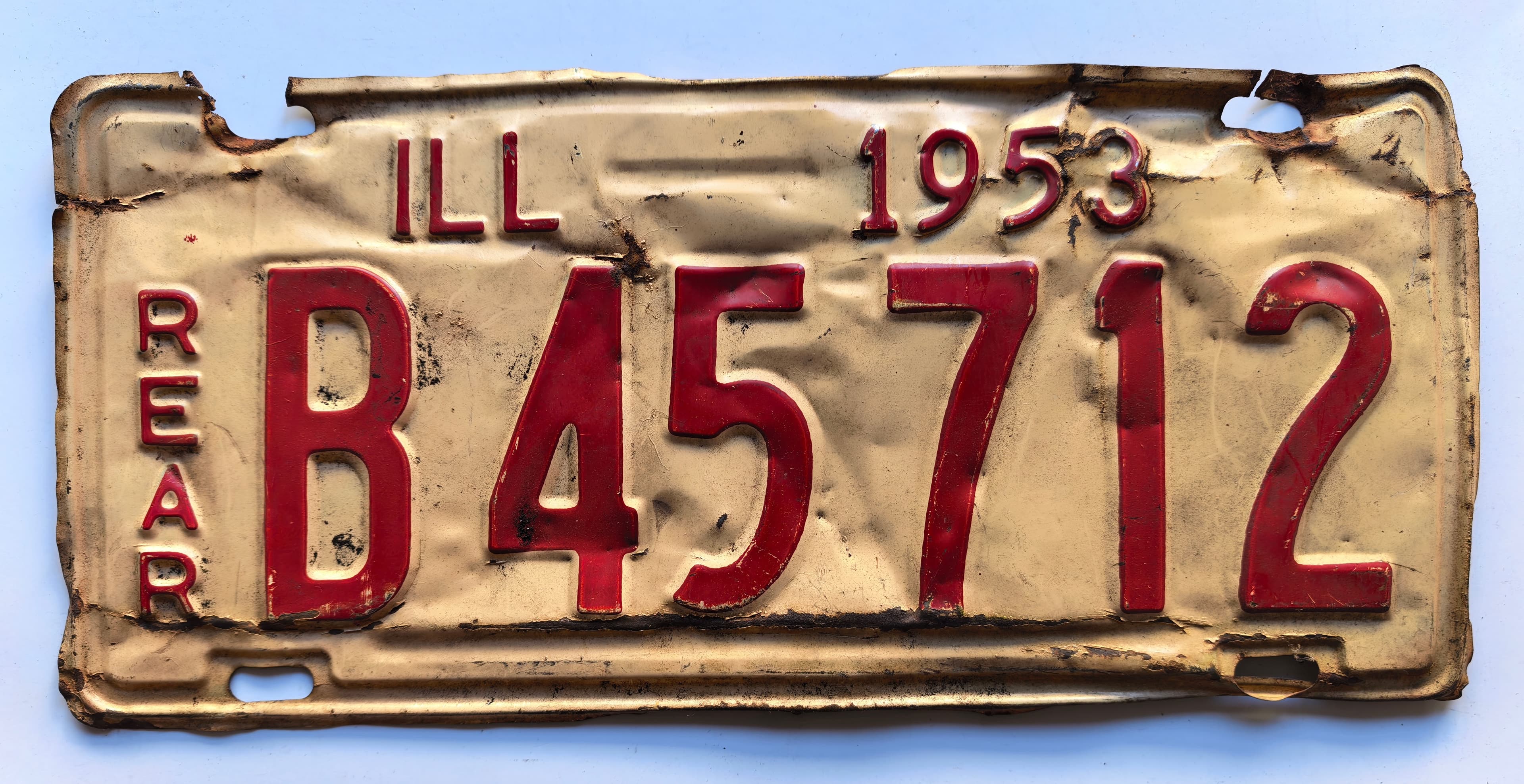 USA Kennzeichen - Illinois - B45712, view 1