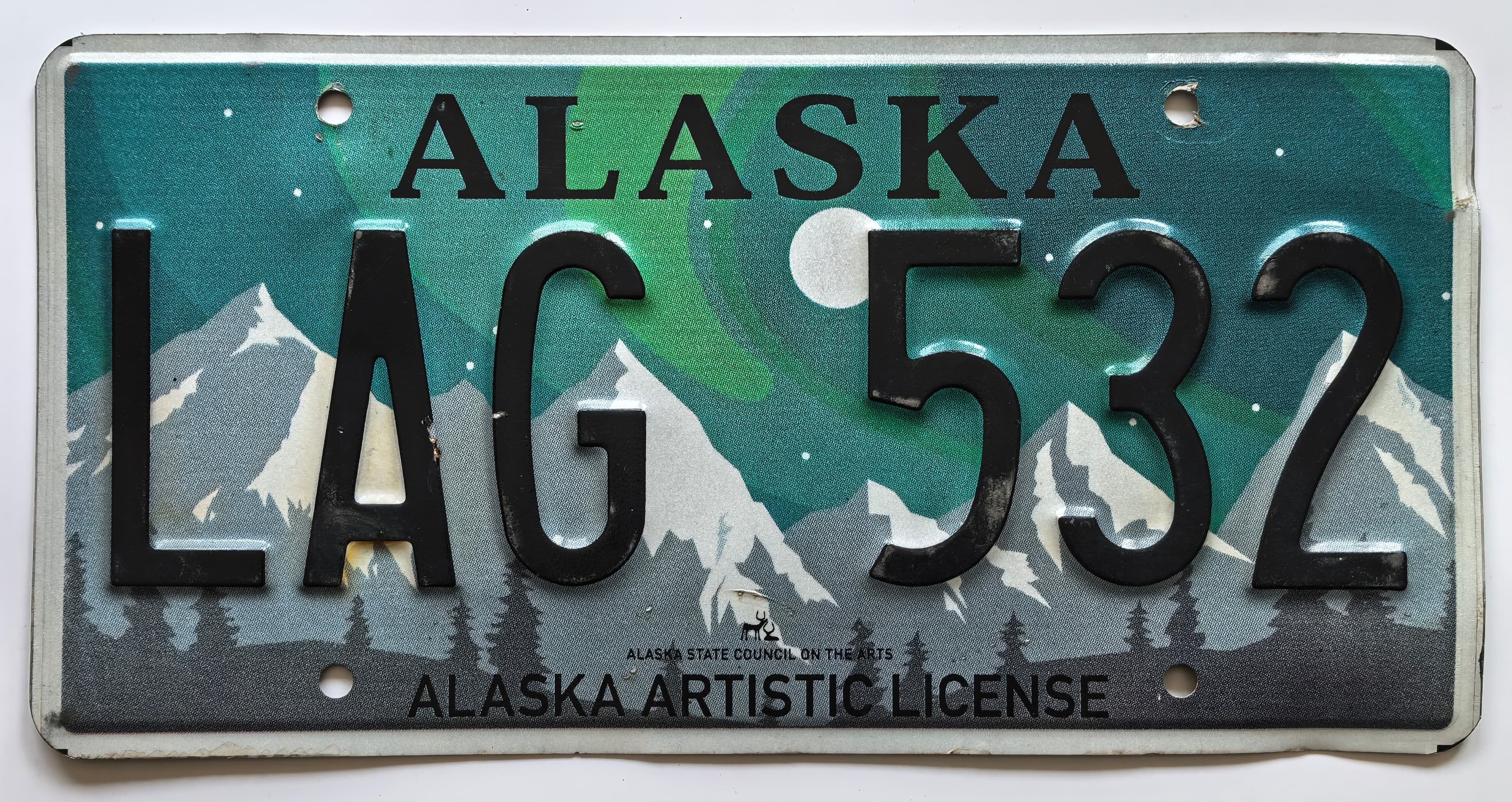 USA Kennzeichen - Alaska - LAG 532, view 1