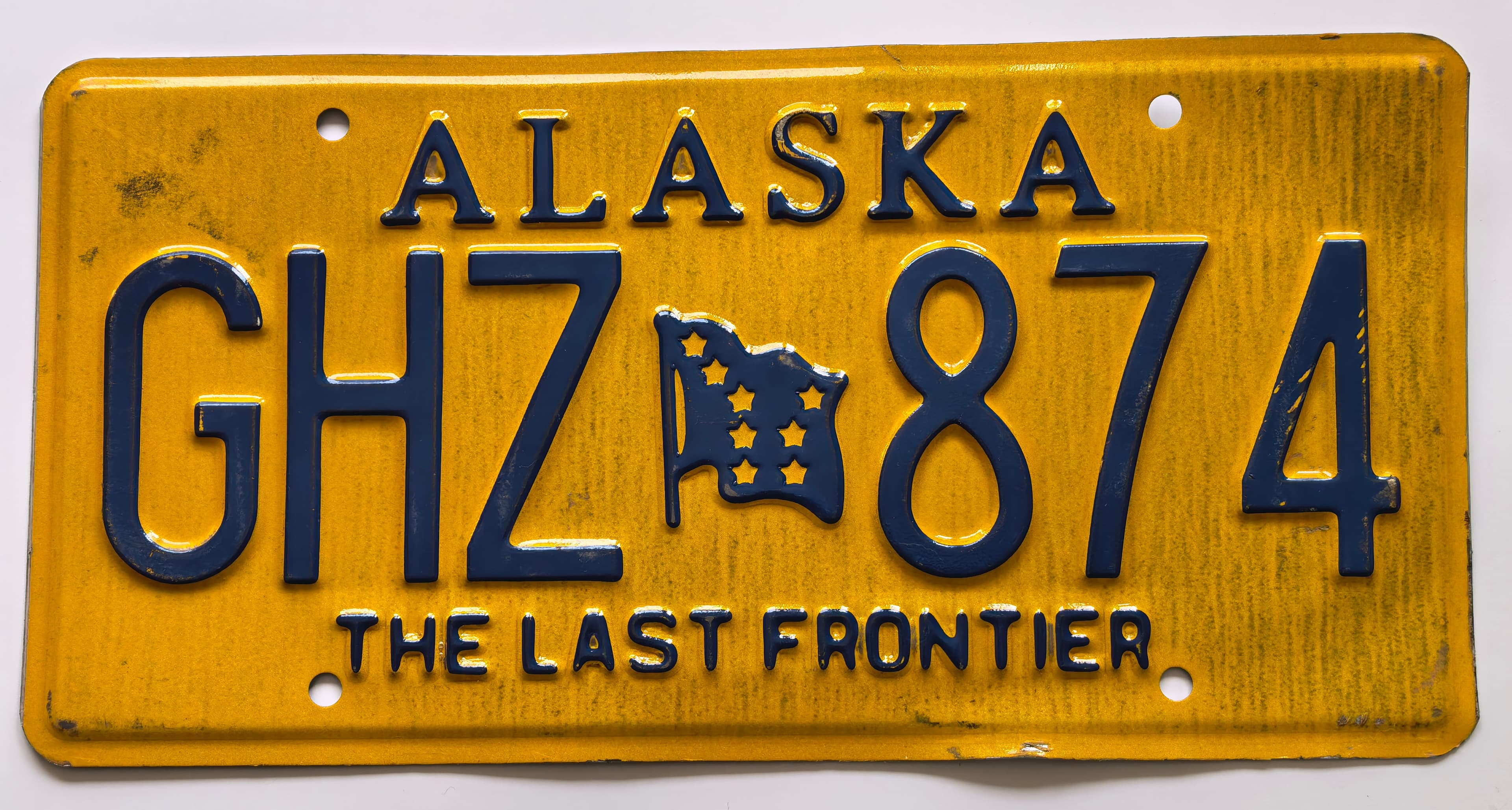USA Kennzeichen - Alaska - GHZ 874, view 1