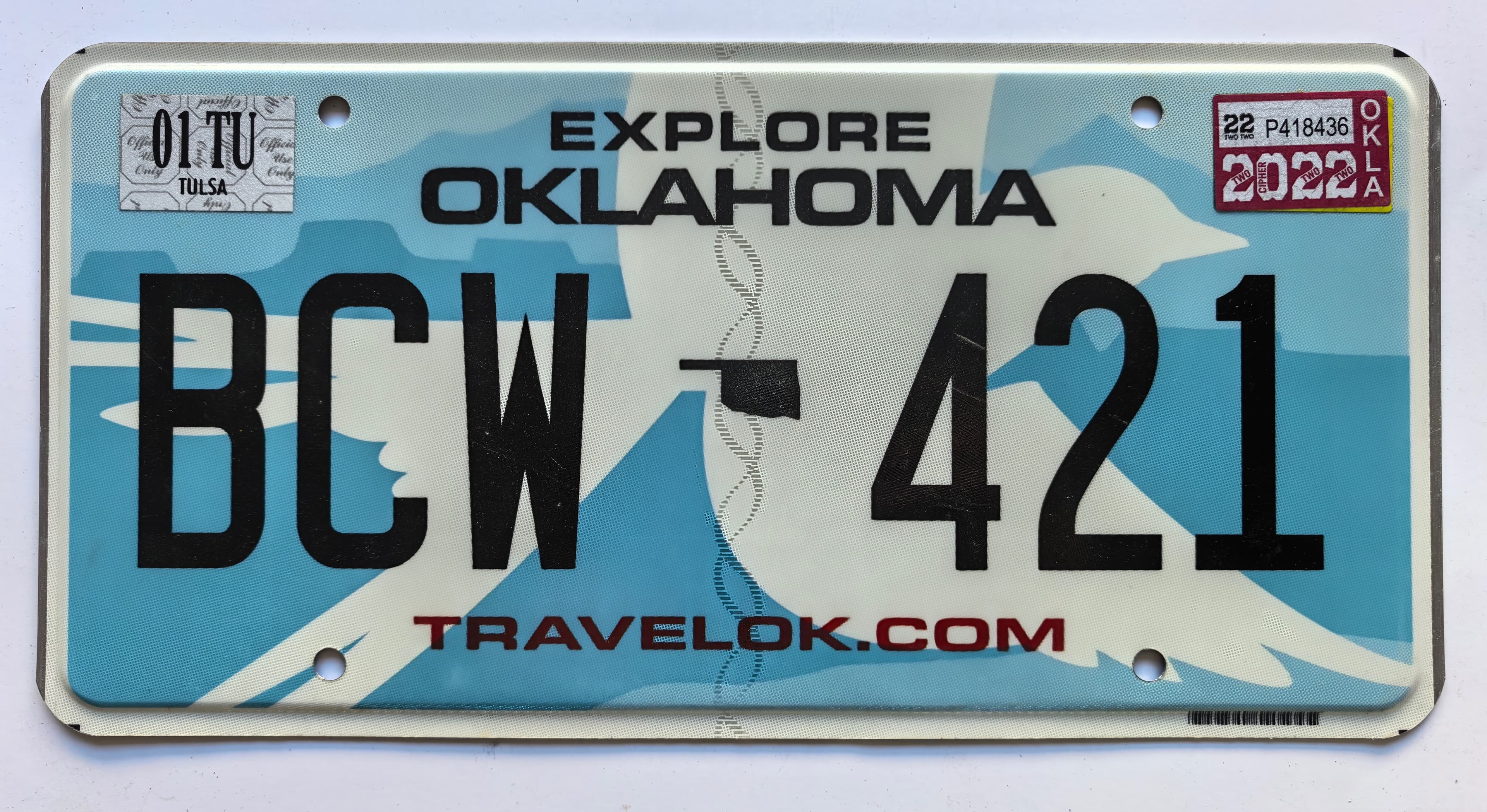 USA Kennzeichen - Oklahoma - BCW-421, view 1