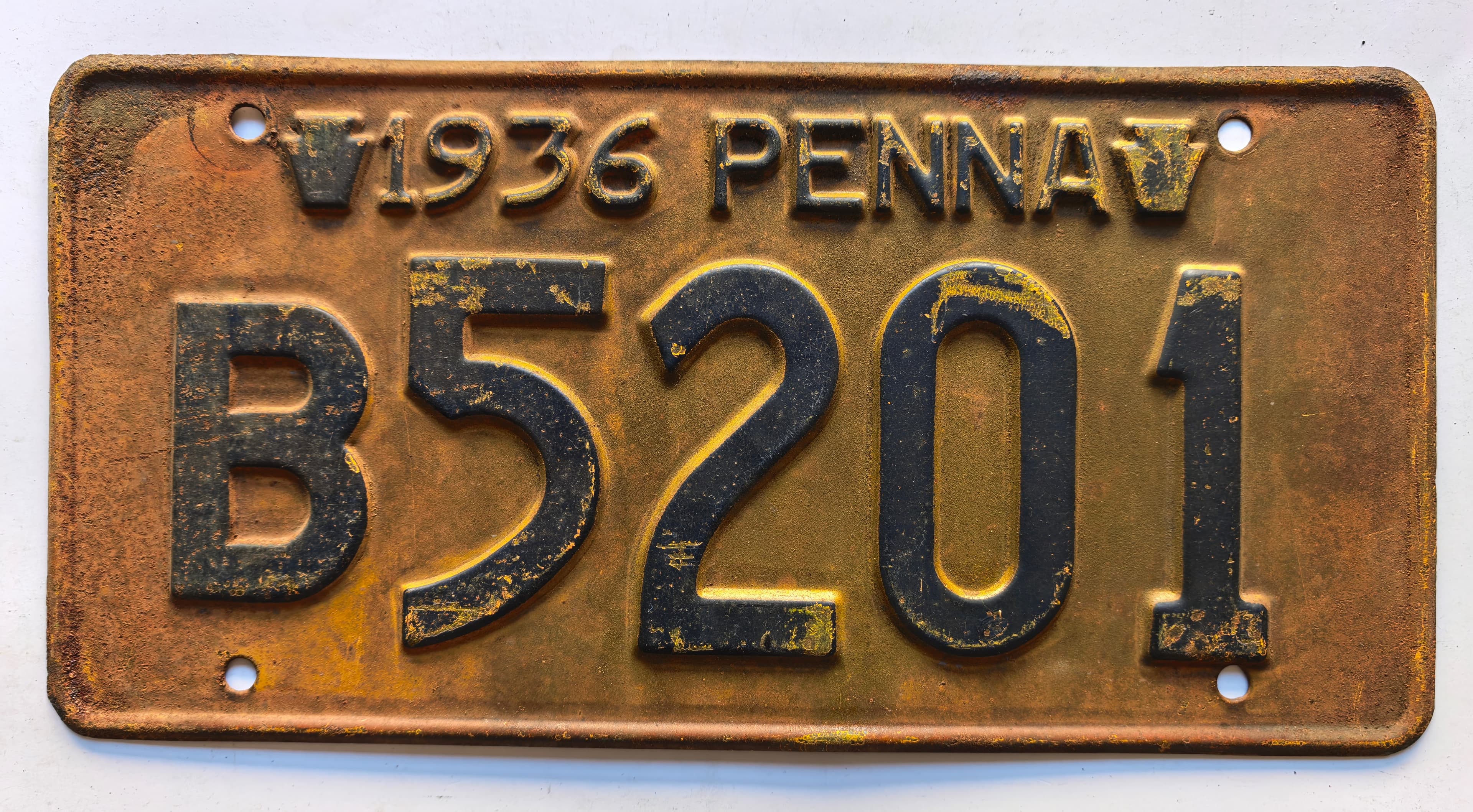 USA Kennzeichen - Pennsylvania - B5201, view 1
