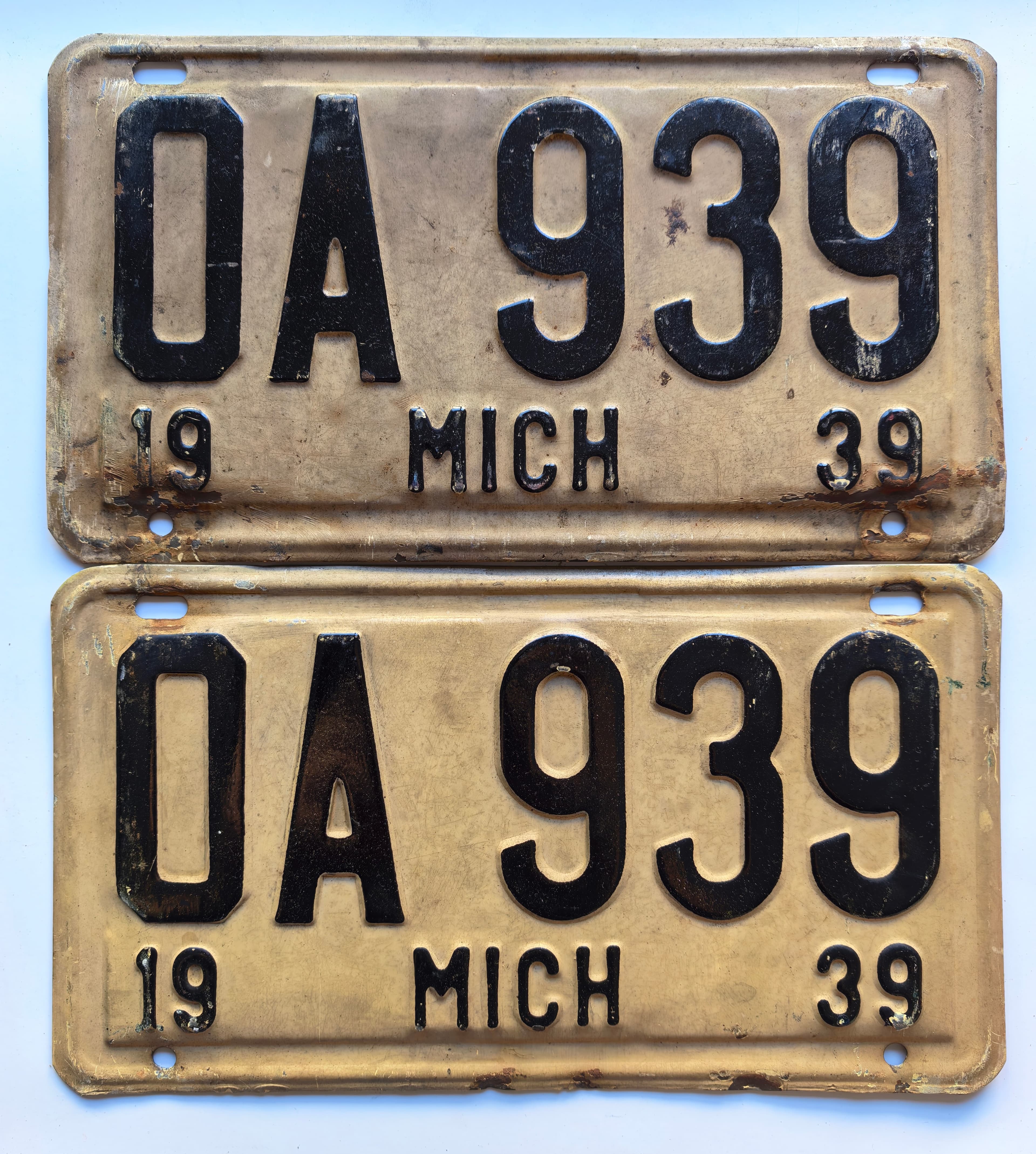 USA Kennzeichen - Michigan - OA 939, view 1
