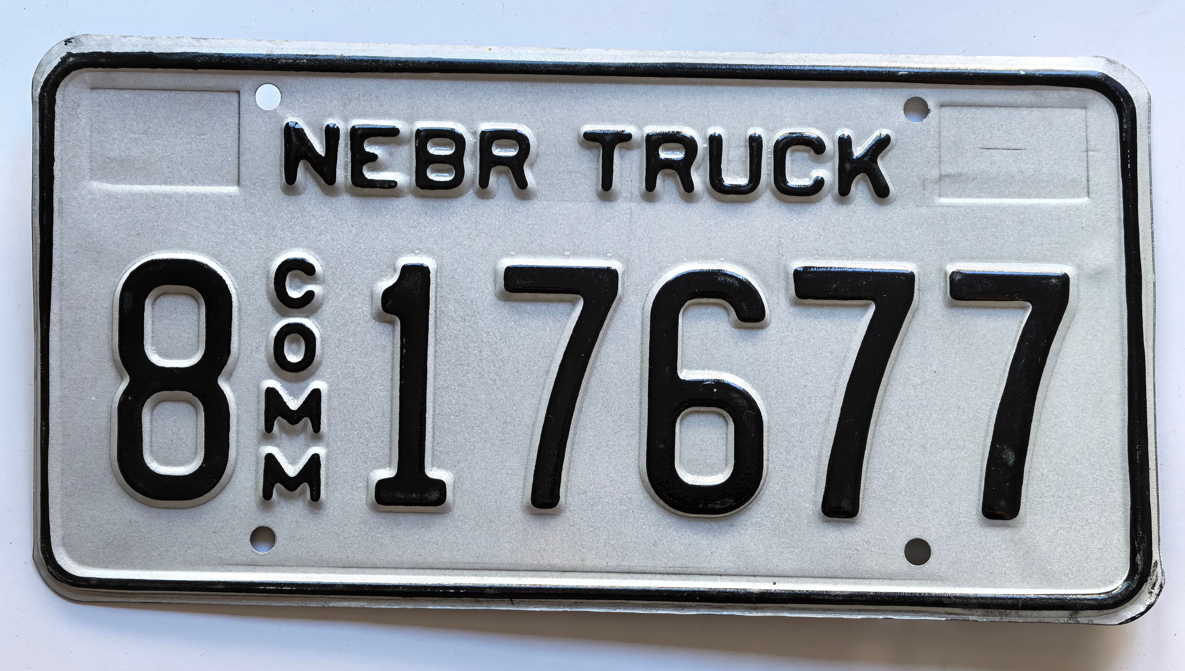 USA Kennzeichen - Nebraska - 8 COMM 17677, view 1