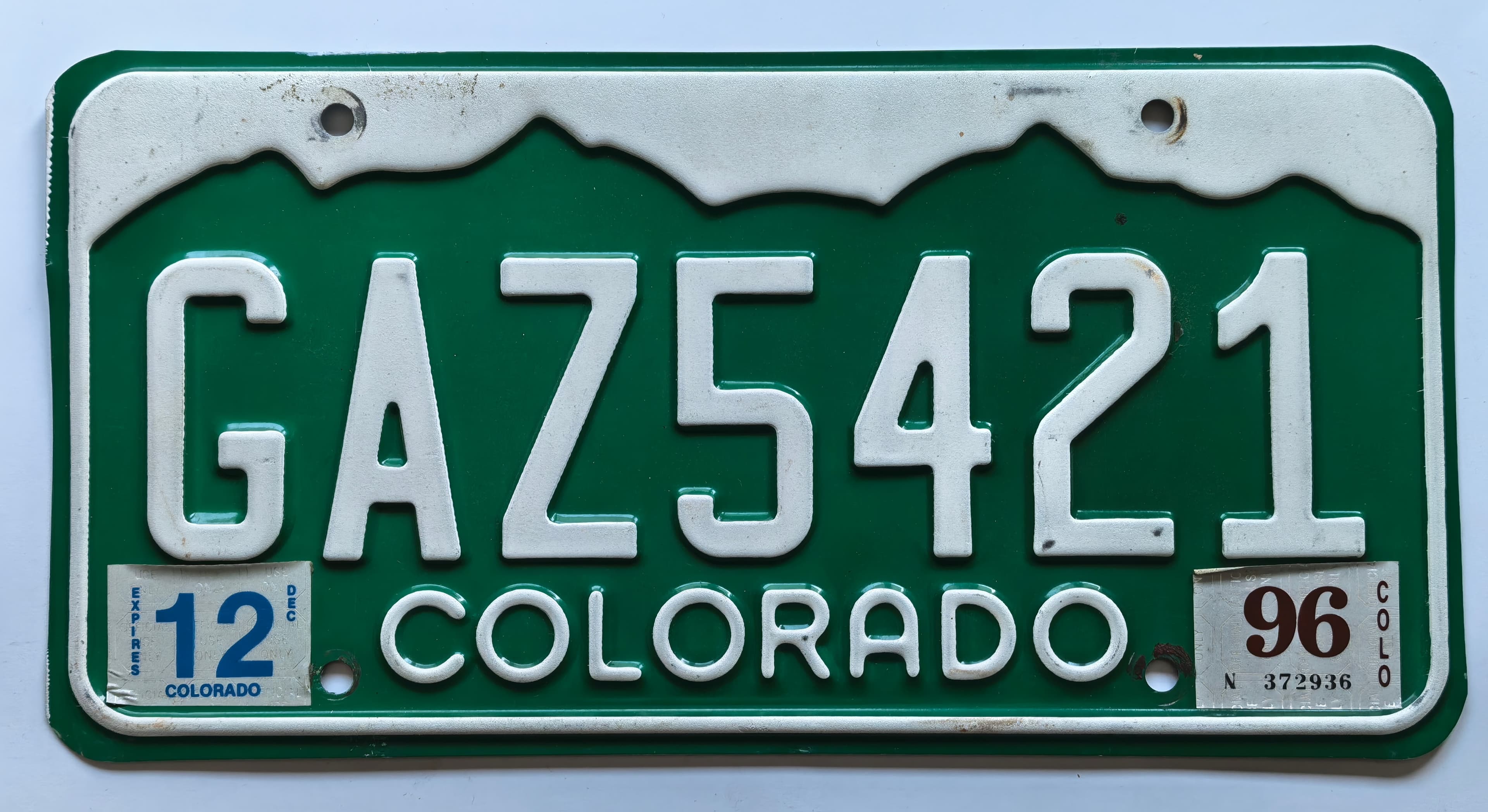 USA Kennzeichen - Colorado - GAZ5421, view 1
