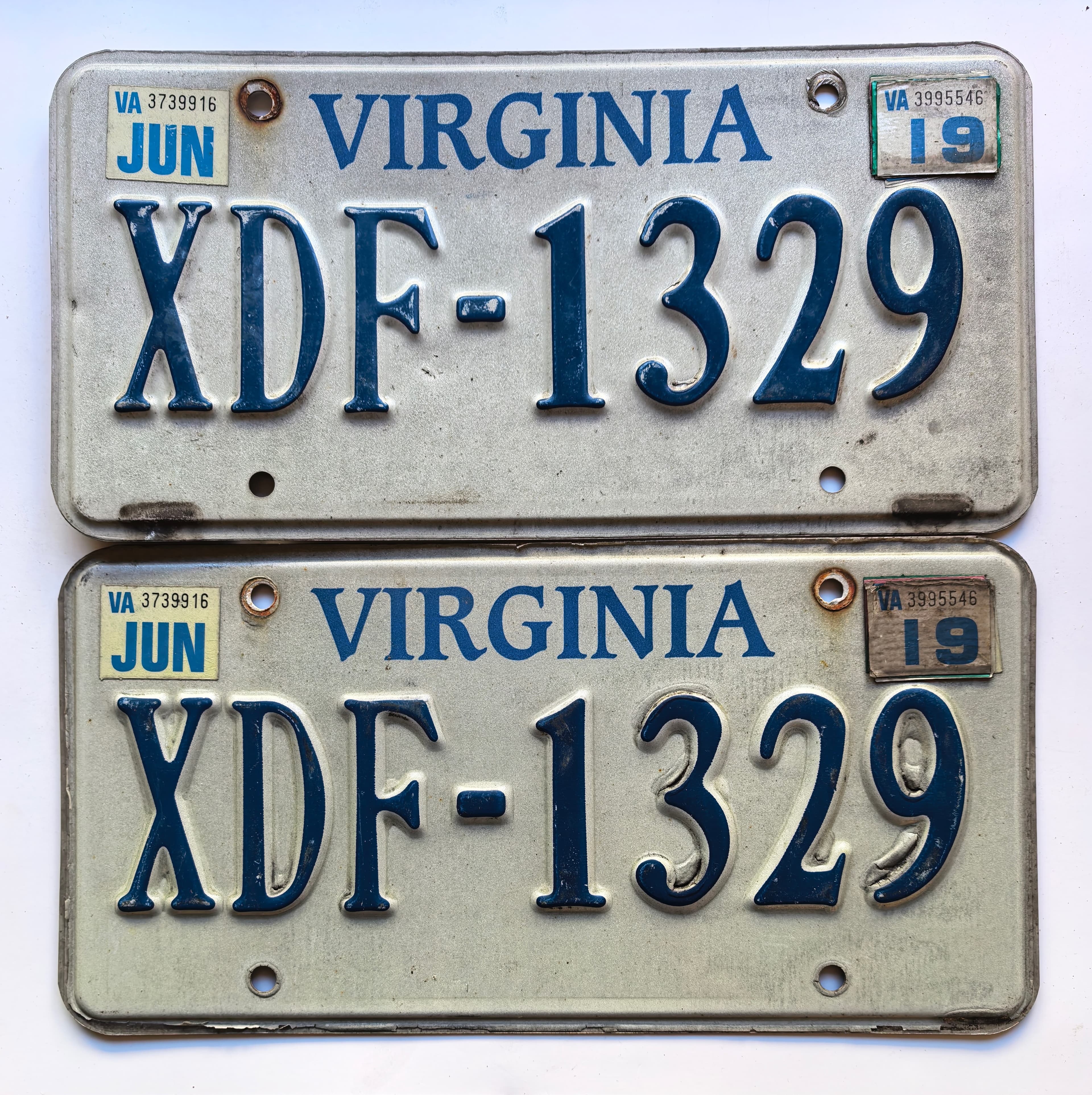 USA Kennzeichen - Virginia - XDF-1329, view 1