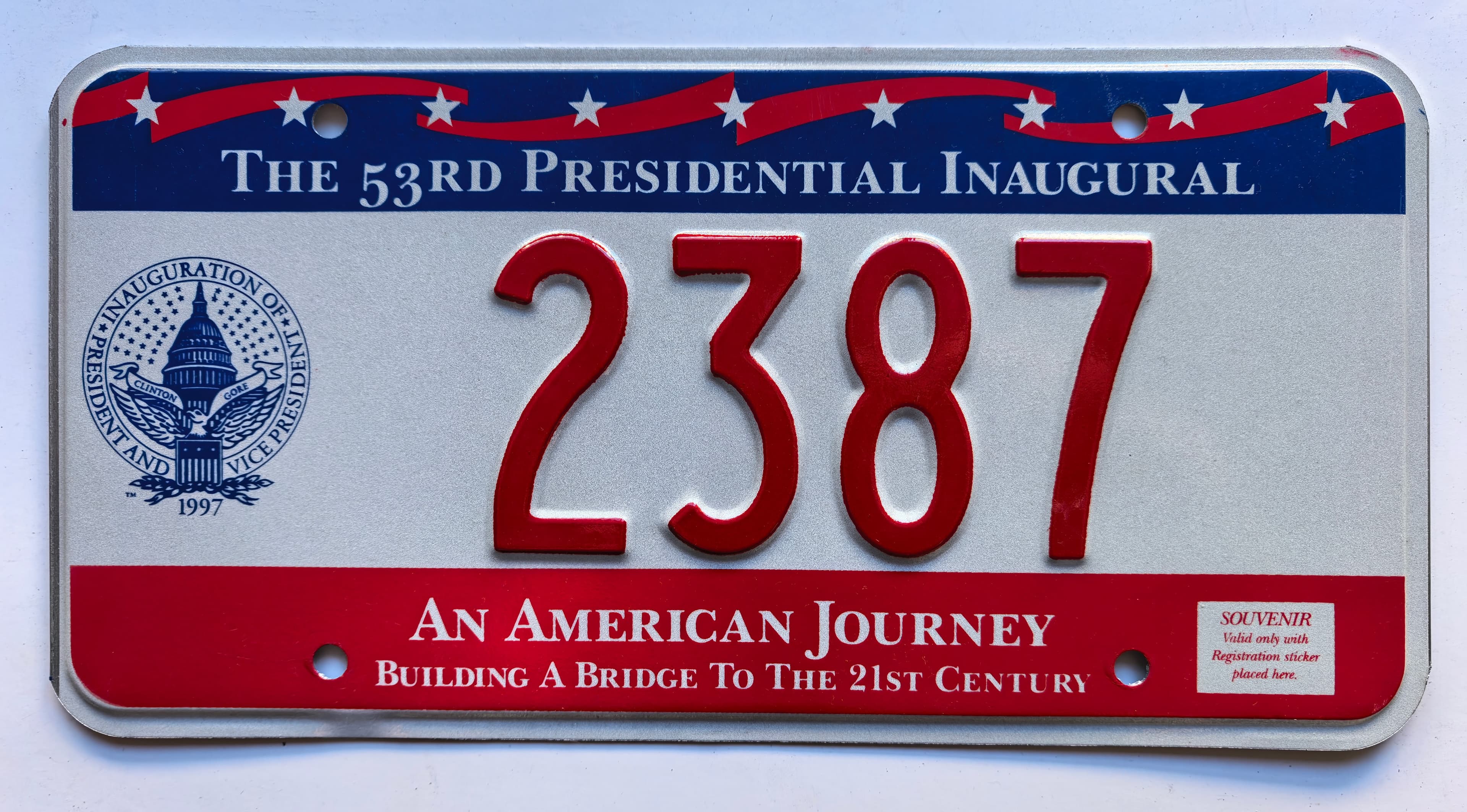 USA Kennzeichen - DC Washington 2387, view 1