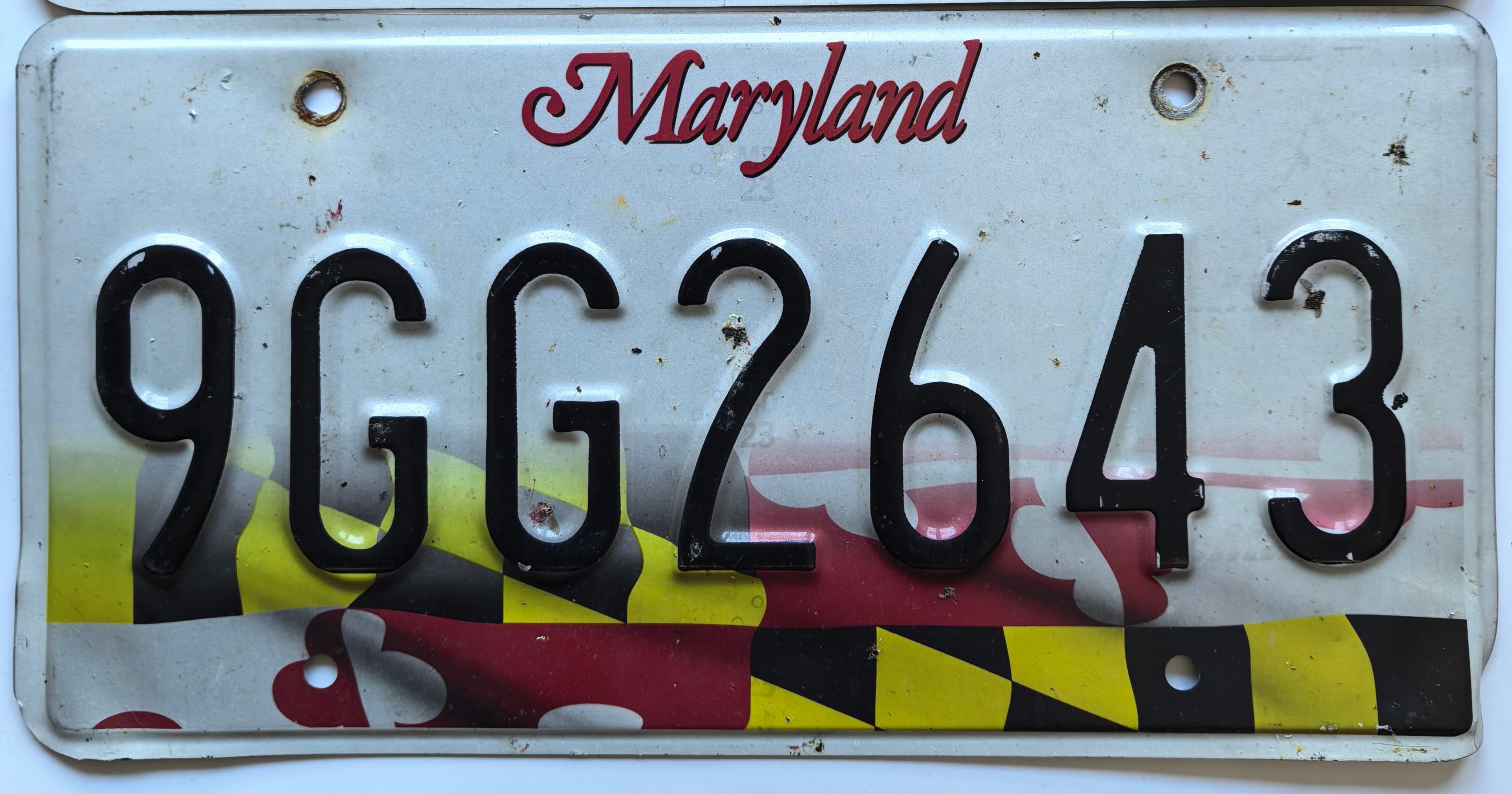 USA Kennzeichen - Maryland - 9GG2643, view 1