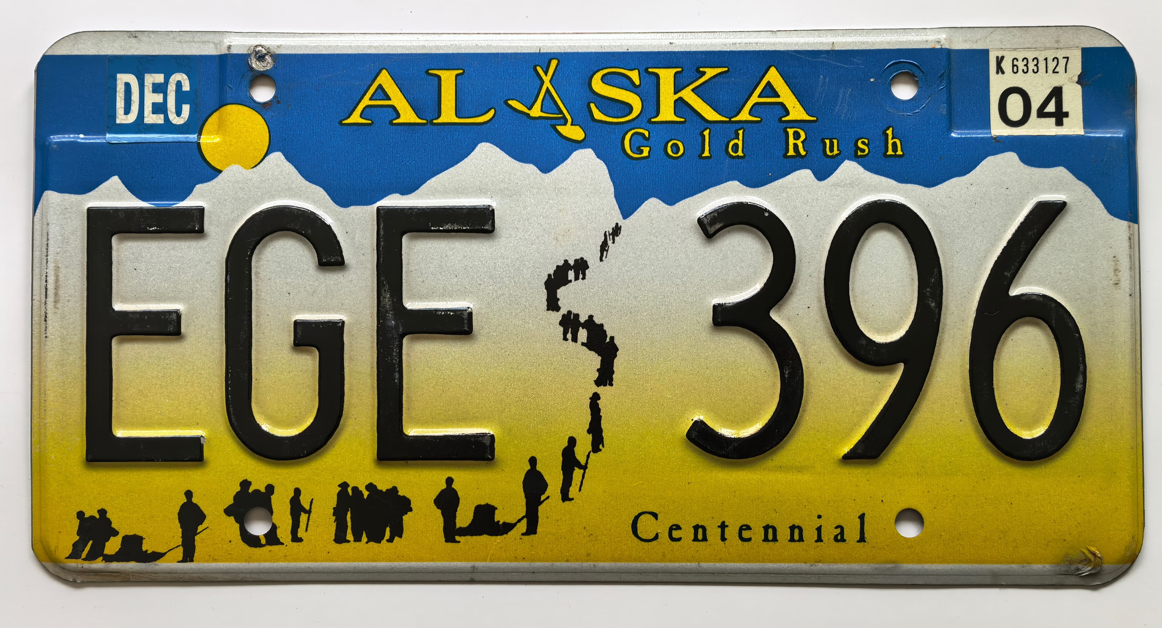 USA Kennzeichen - Alaska - EGE 396, view 1