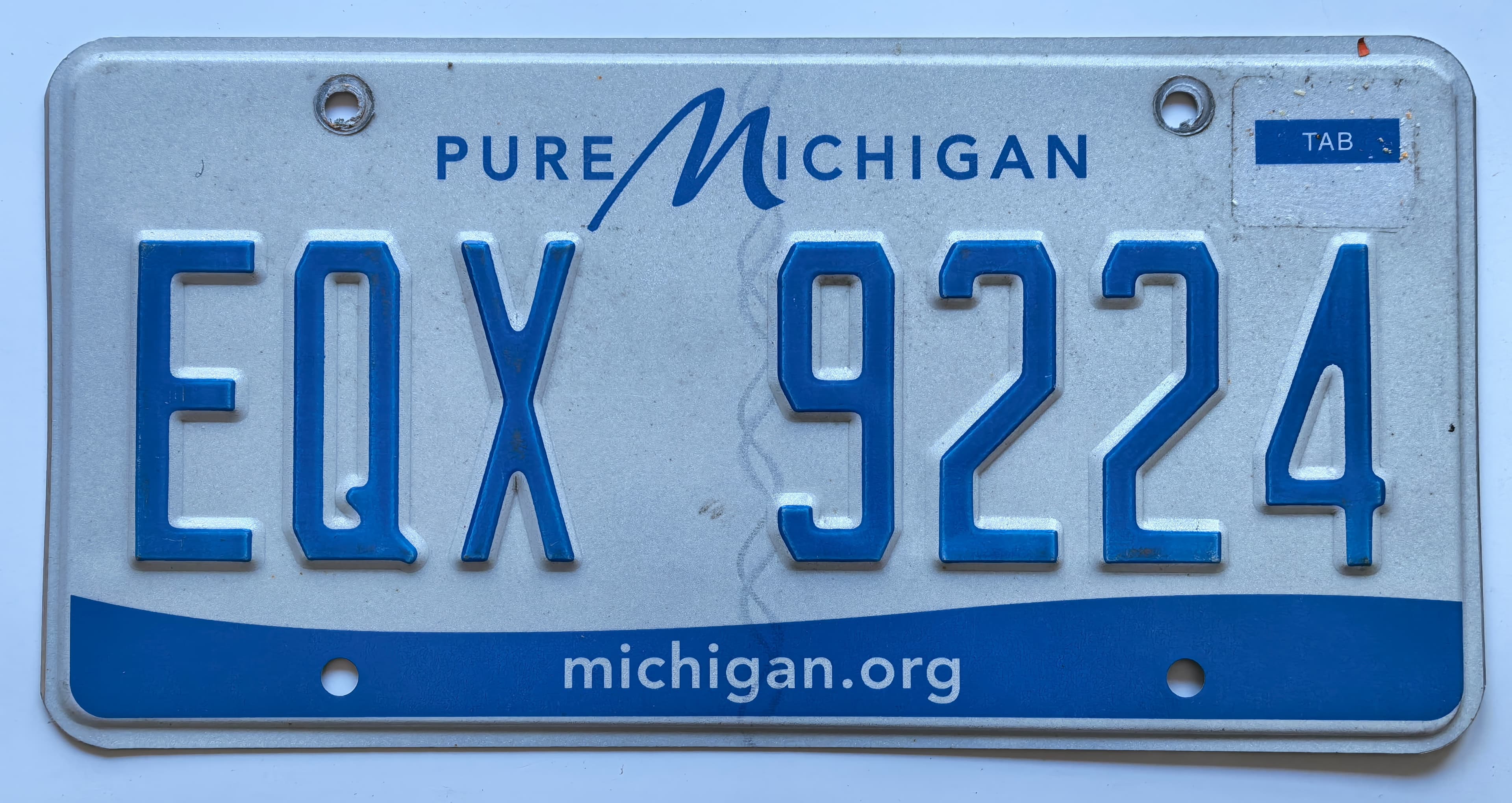 USA Kennzeichen - Michigan - EQX 9224, view 1