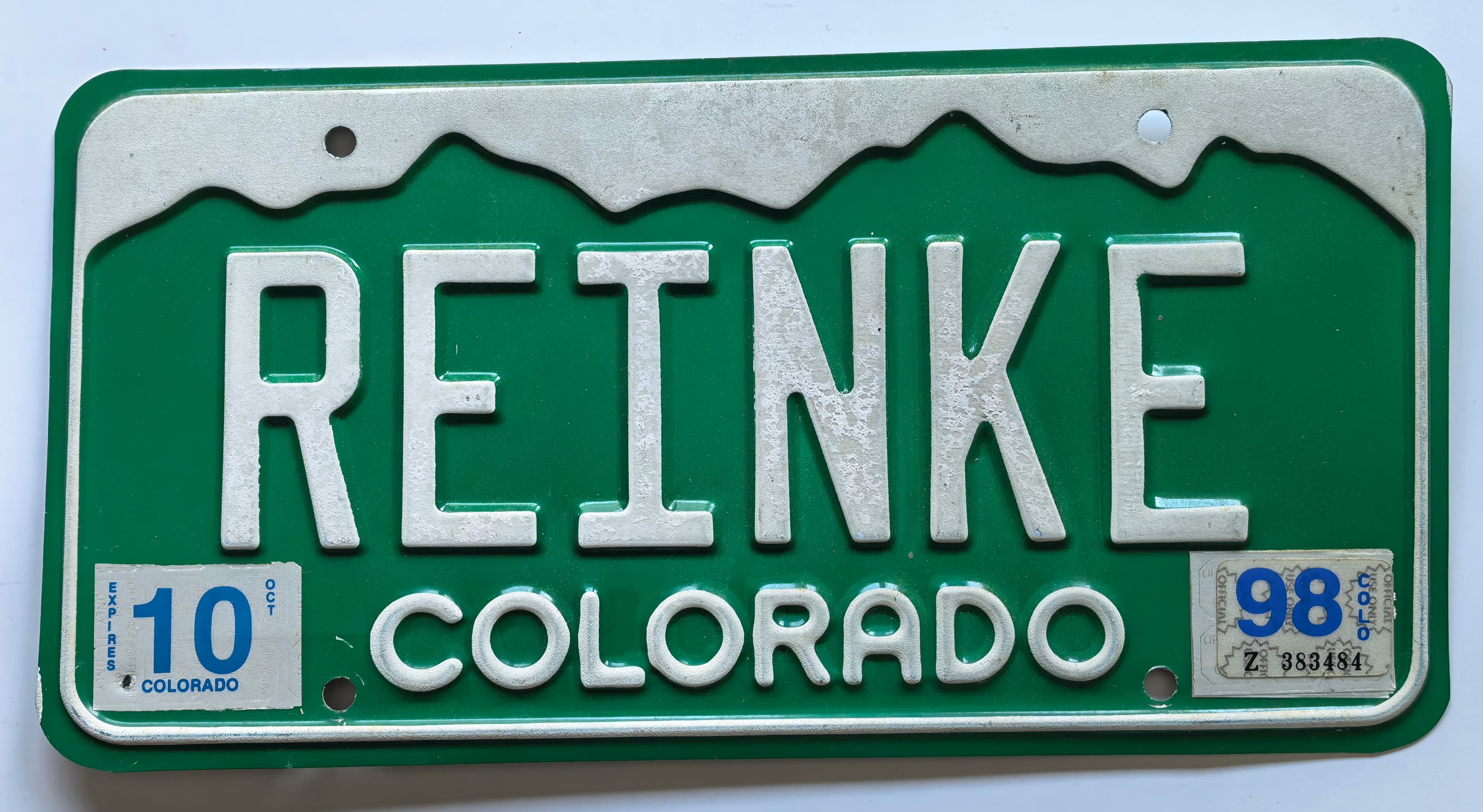 USA Kennzeichen - Colorado - REINKE, view 1