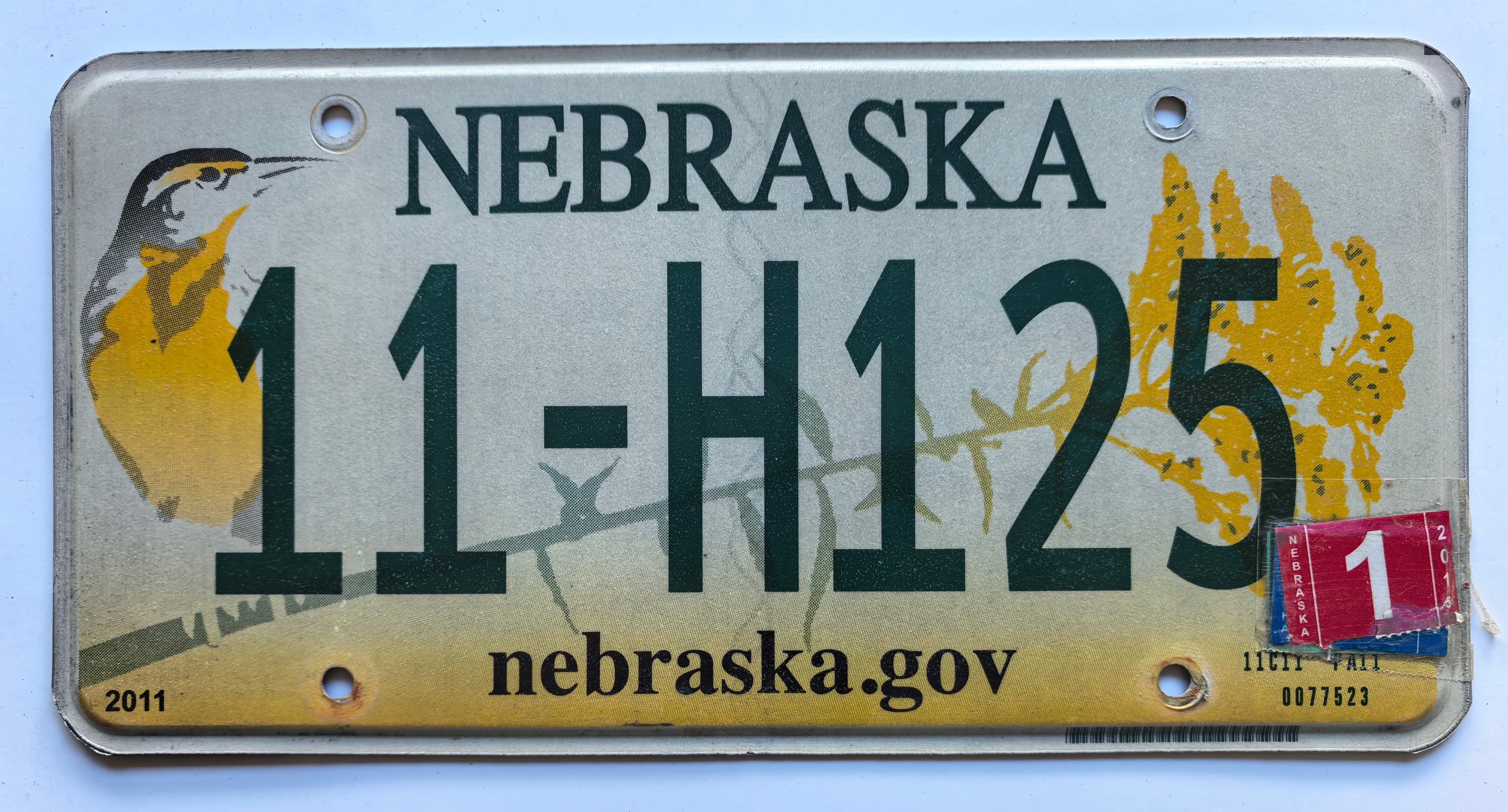 USA Kennzeichen - Nebraska - 11-H125, view 1
